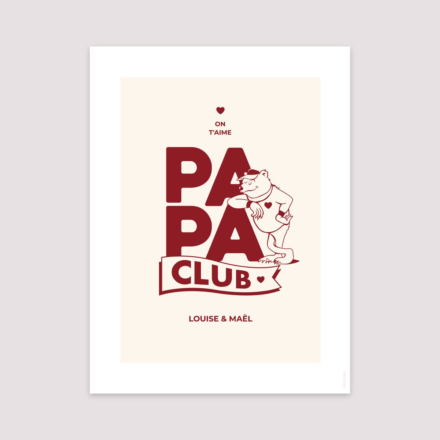 Affiche Portrait 30 x 40 cm Bear Club photo N° 2