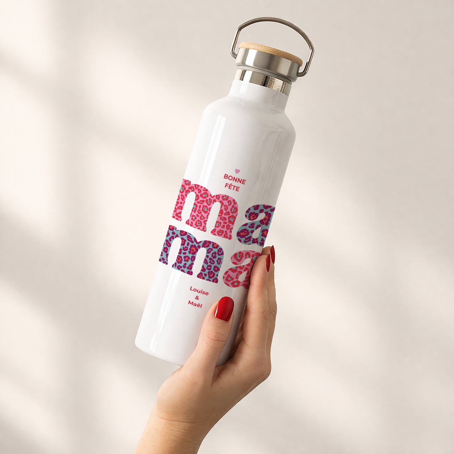 Gourde Objets 75 cl Leopard Mama photo N° 2