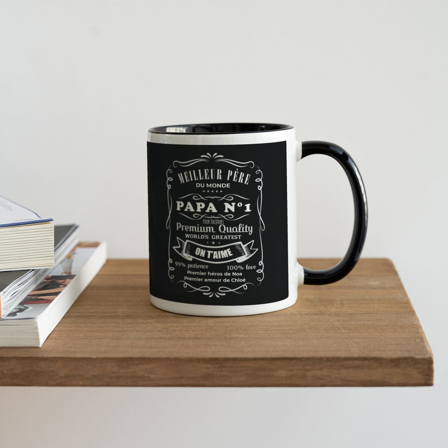 Mug Objets Noir Best Father Forever photo N° 4
