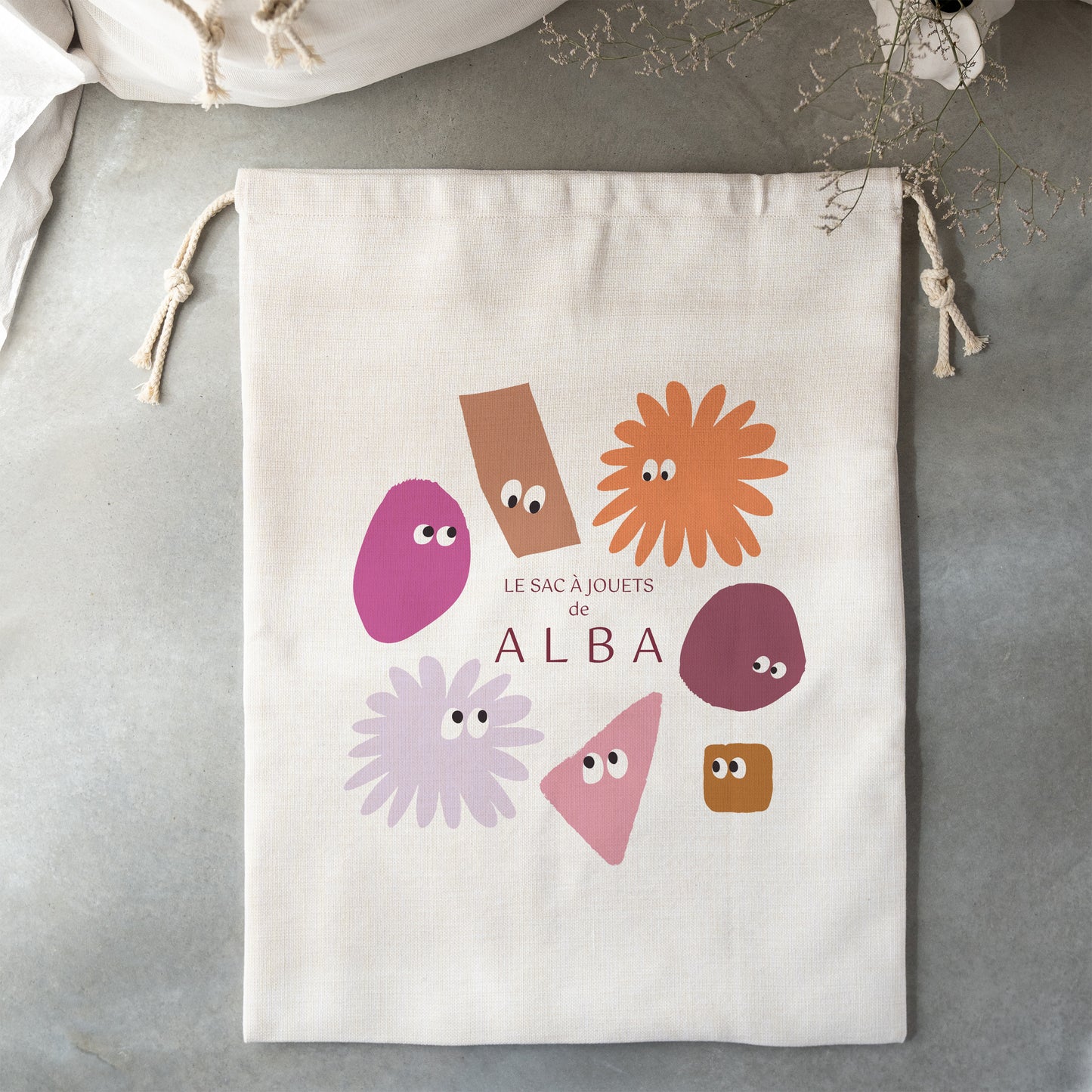 Sac de rangement Naissance Grand format Les zigotos roses photo N° 2