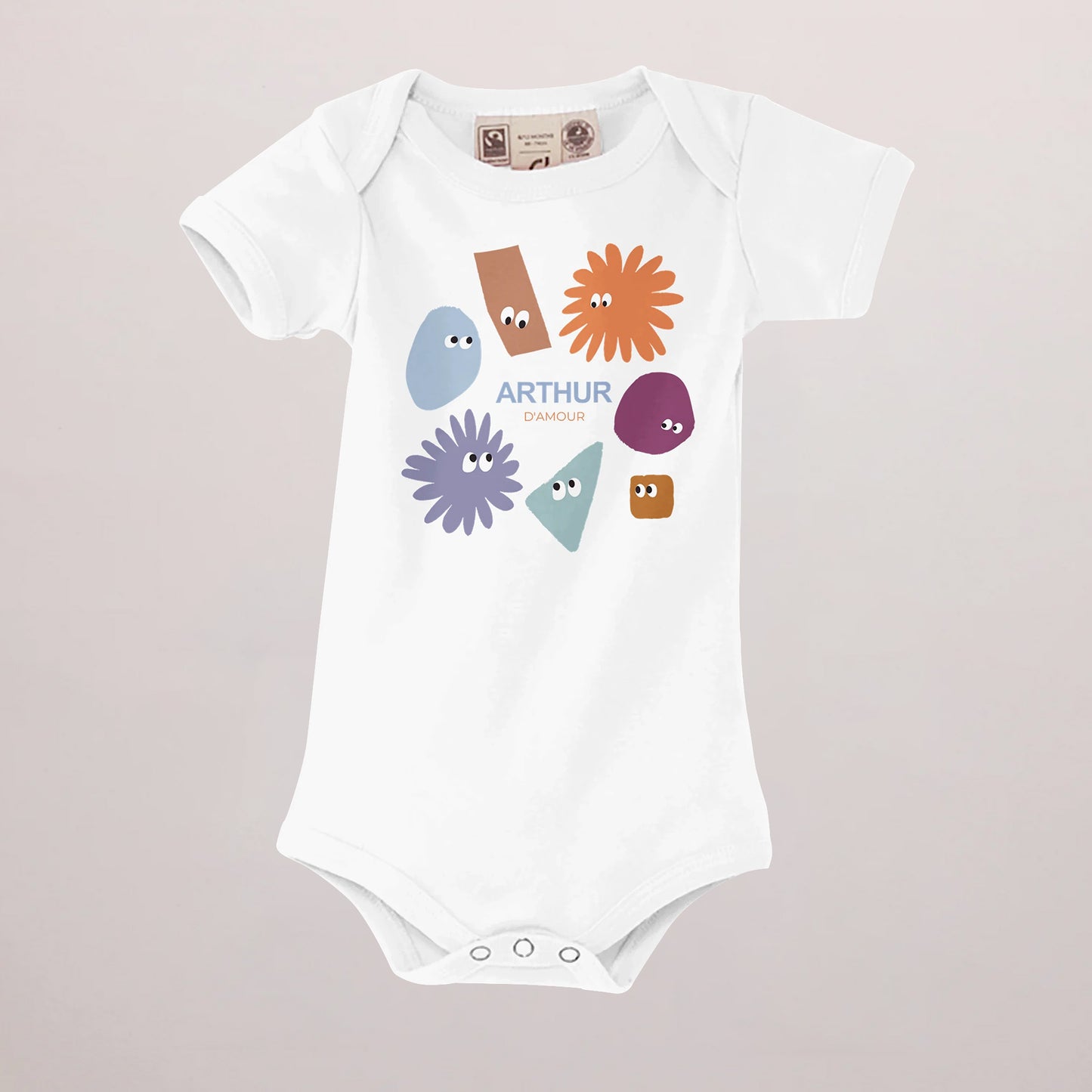 Body personnalisé Naissance blanc recto Les zigotos bleus photo N° 1