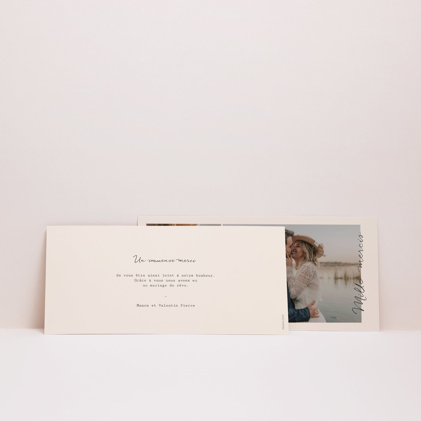 Remerciements Mariage Panoramique paysage Atmosphère bohème photo N° 3