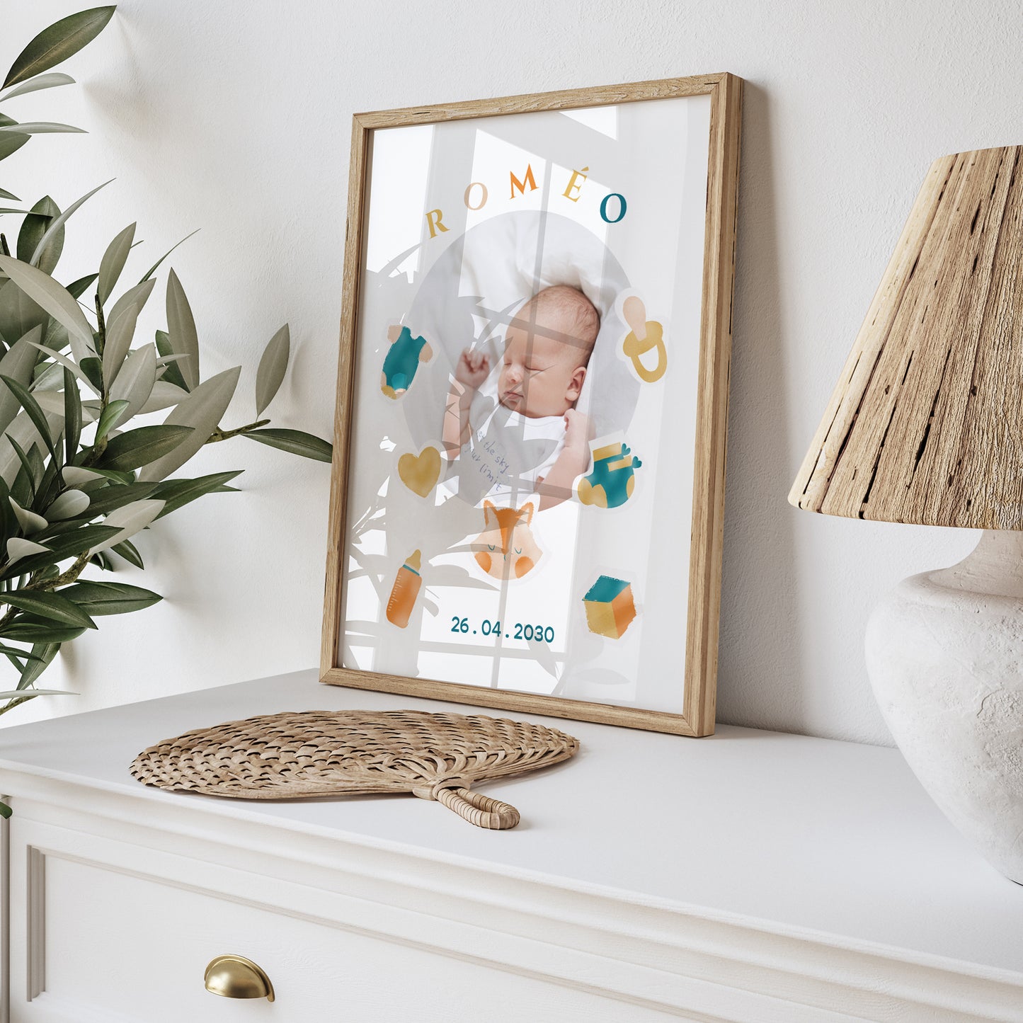 Affiche Naissance Portrait Douceur Pastel II photo N° 5