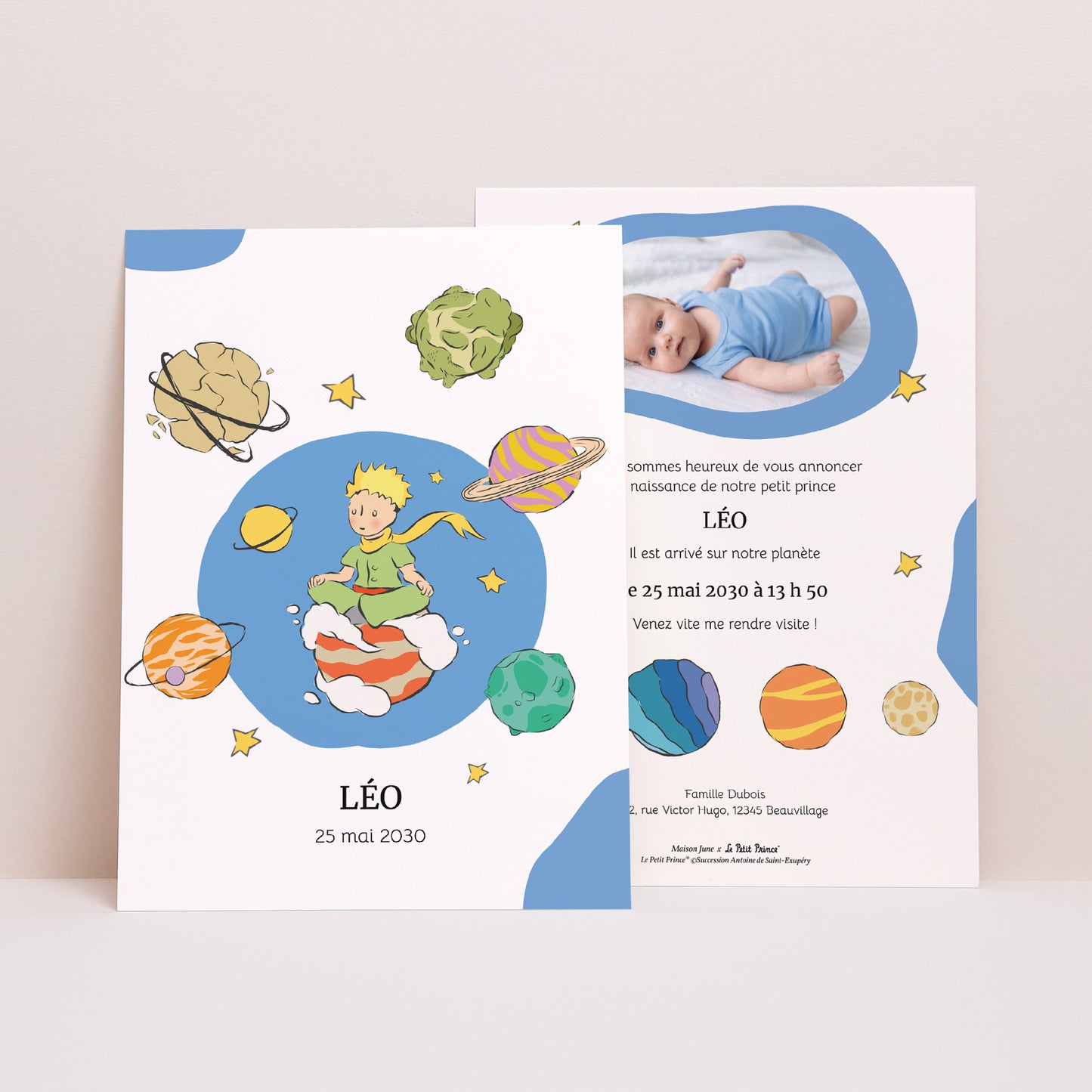 Faire-part Naissance Portrait Notre Univers photo N° 1