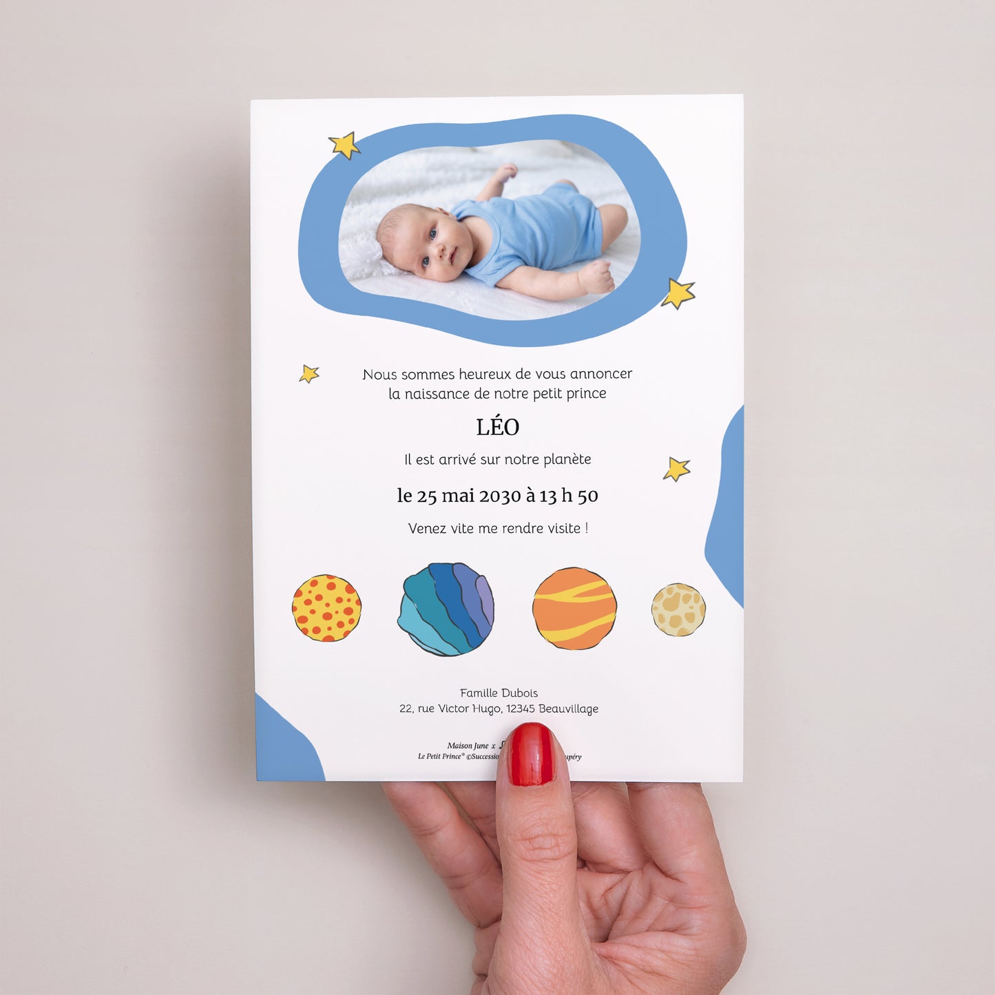 Faire-part Naissance Portrait Notre Univers photo N° 3