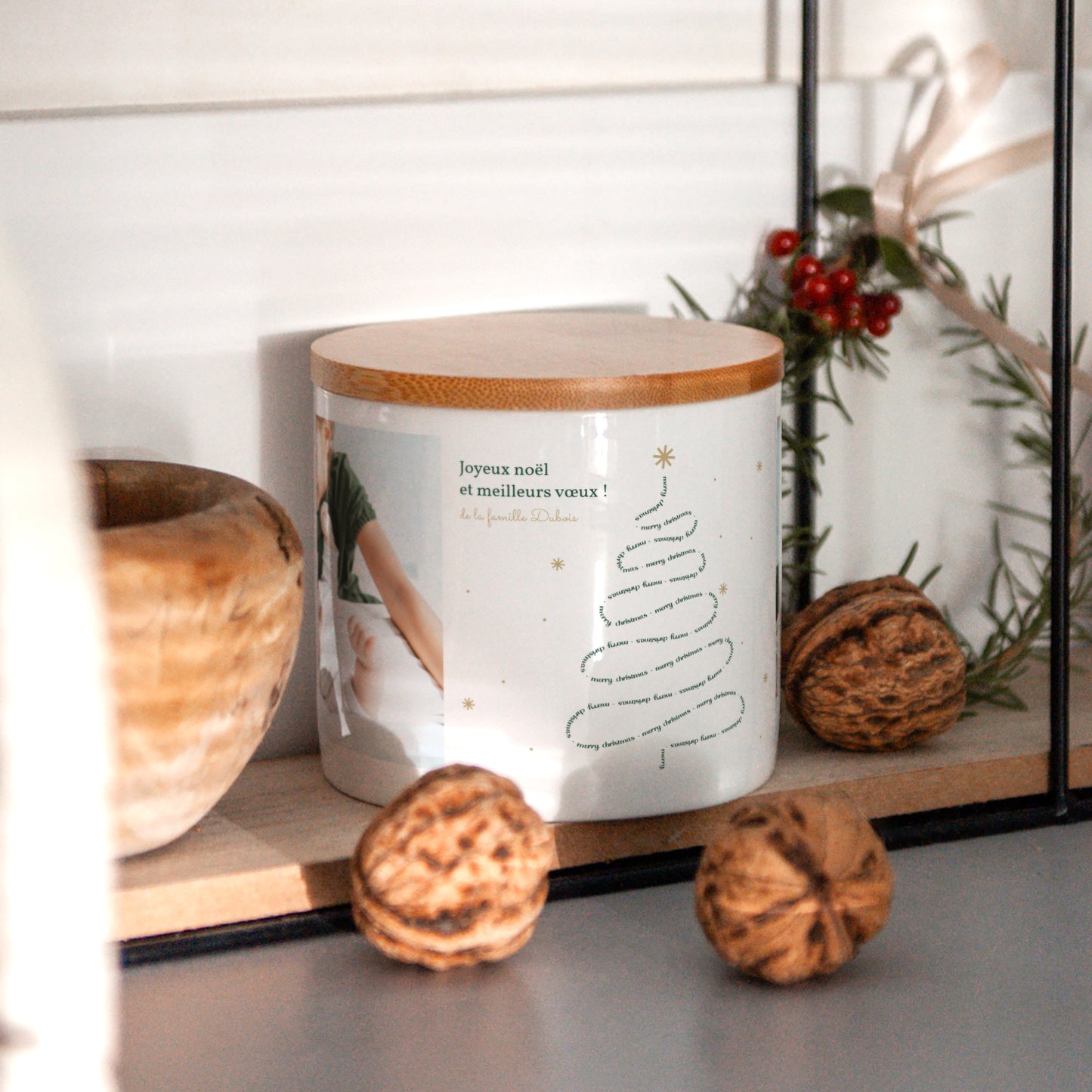 Pot en céramique Fin d'année 48 cl Merry Christmas II photo N° 4