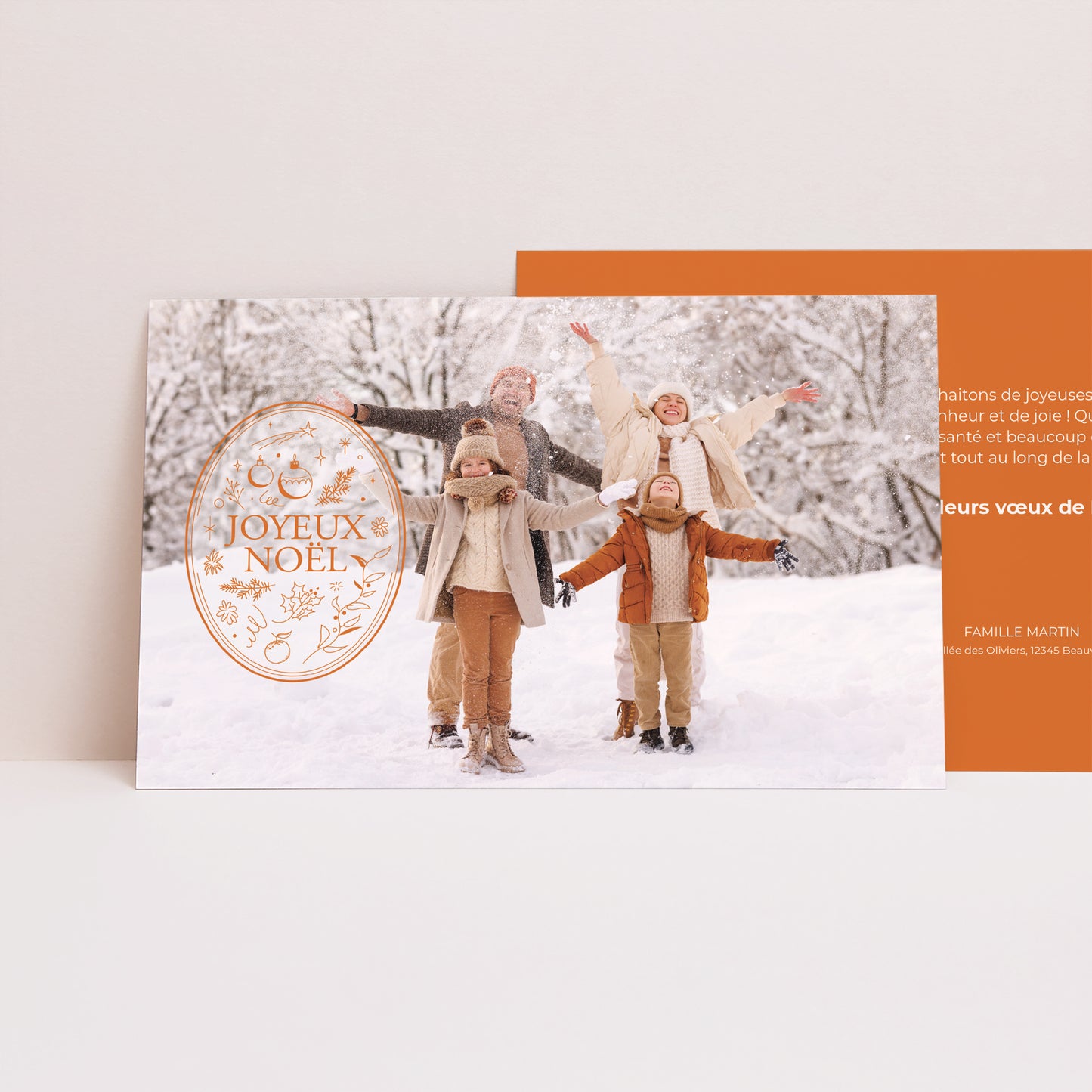 Carte de Noel Fin d'année Paysage L'emblème photo N° 1