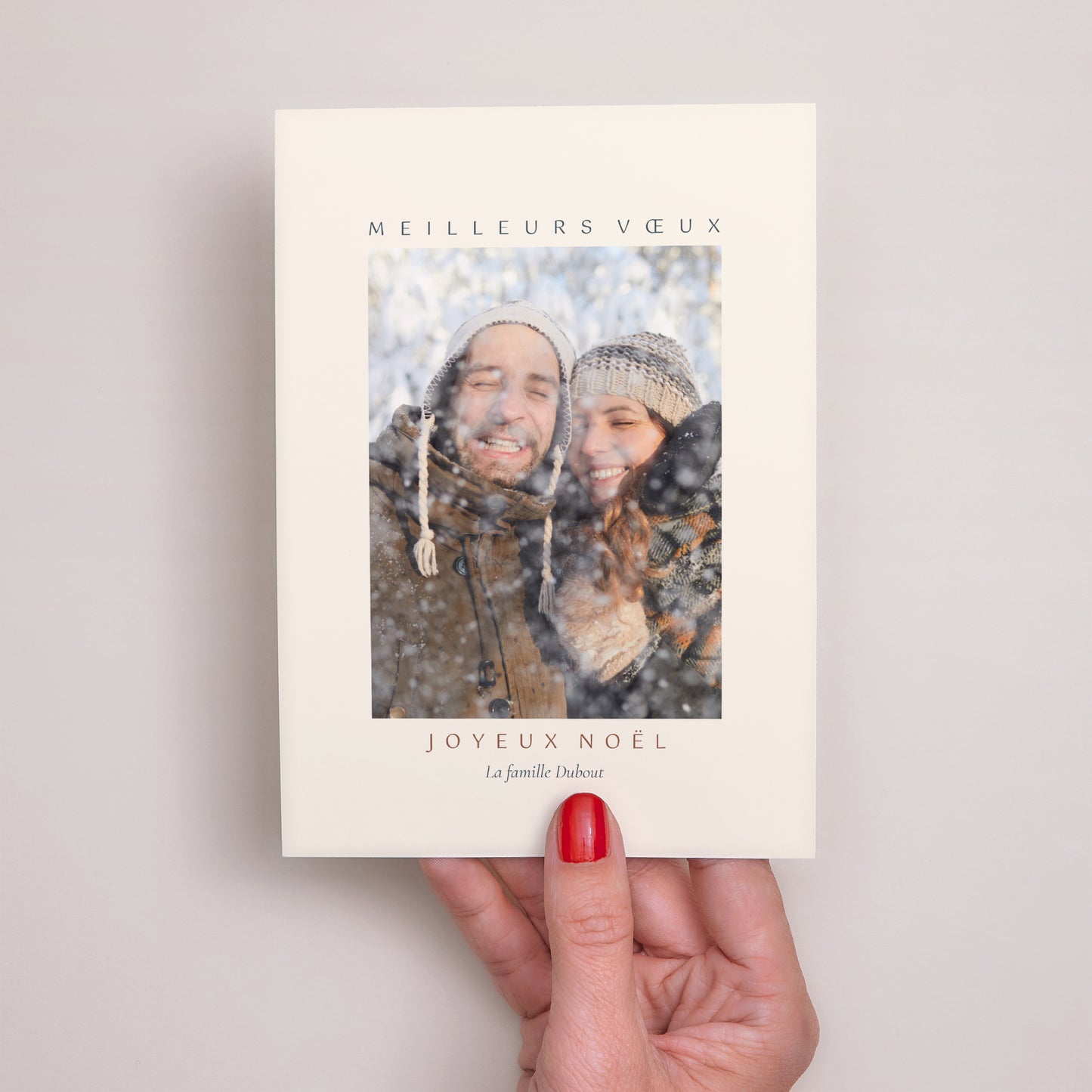 Carte de Noel Fin d'année Portrait Dakota photo N° 2