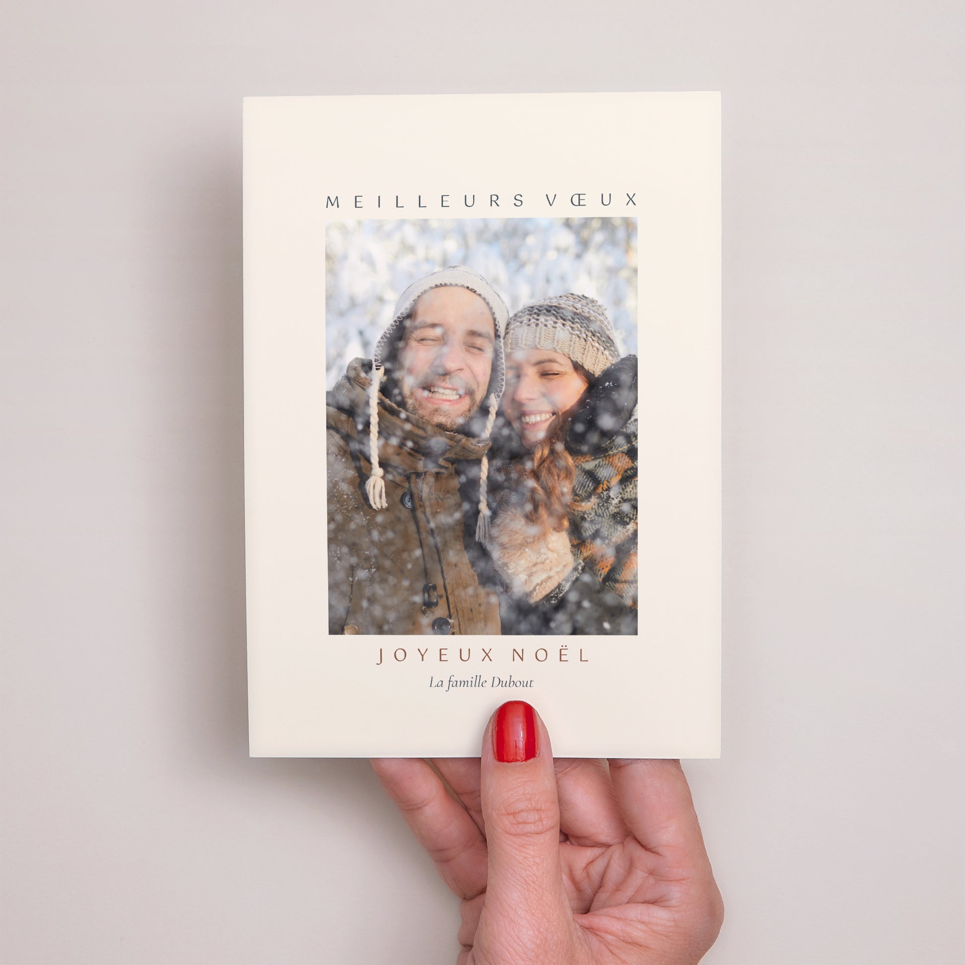 Carte de Noel Fin d'année Portrait Dakota photo N° 2