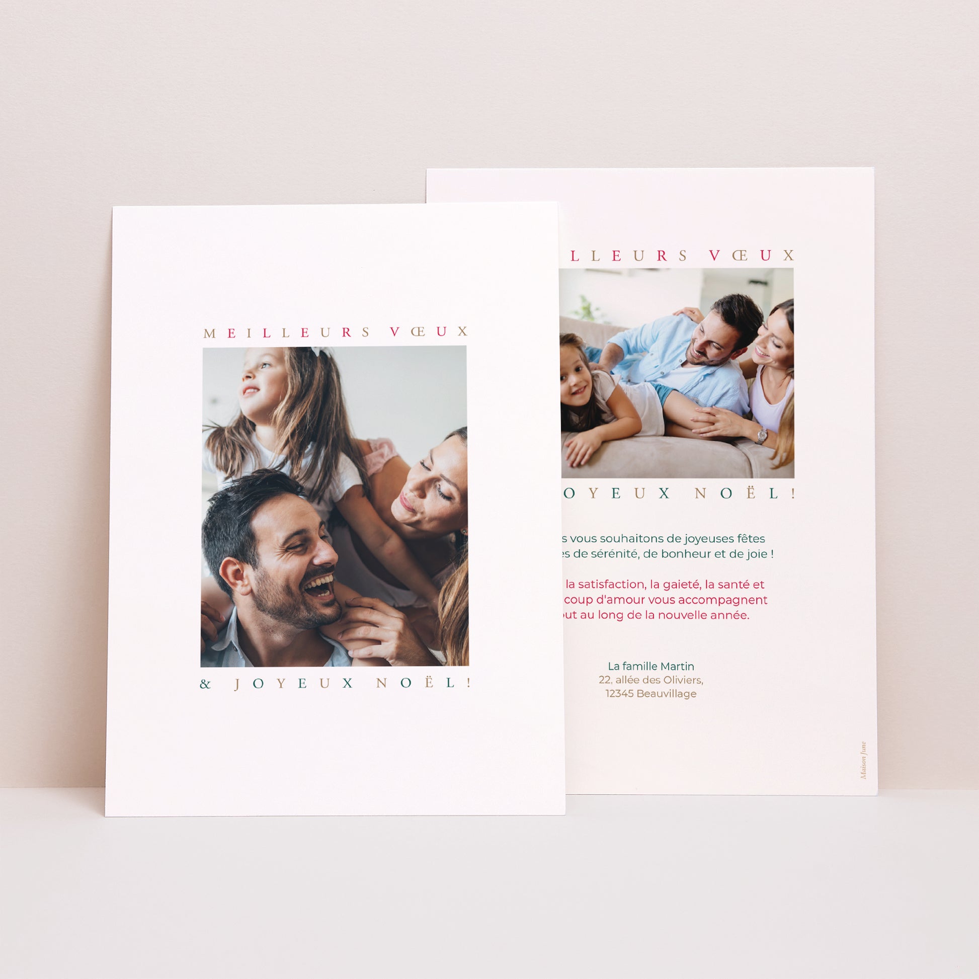 Carte de Noel Fin d'année Portrait Michigan photo N° 1