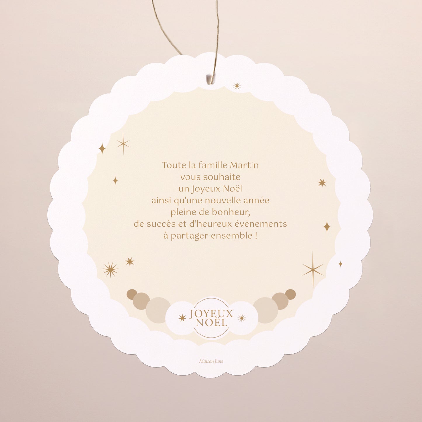 Carte de Noel Fin d'année À suspendre Chaleur de Noël photo N° 2