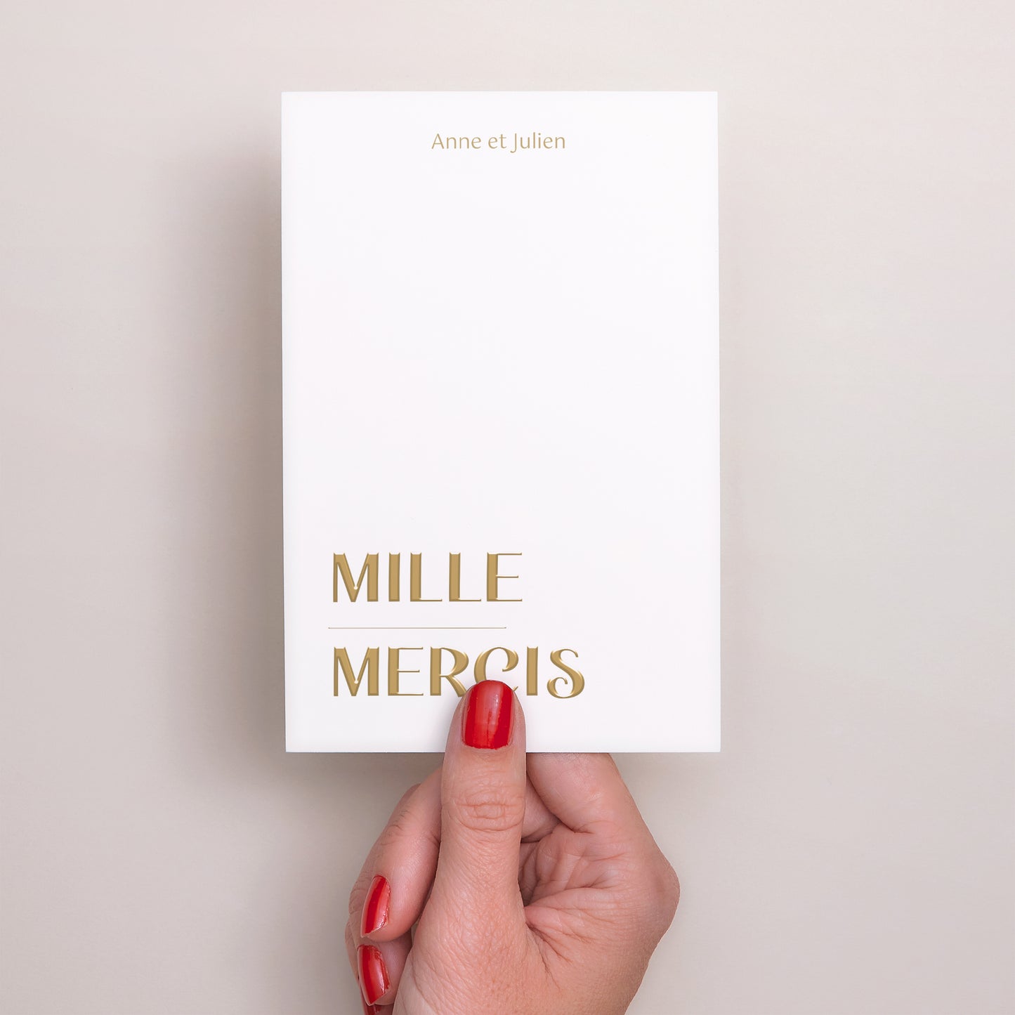 Remerciements Mariage Portrait mille mercis photo N° 2