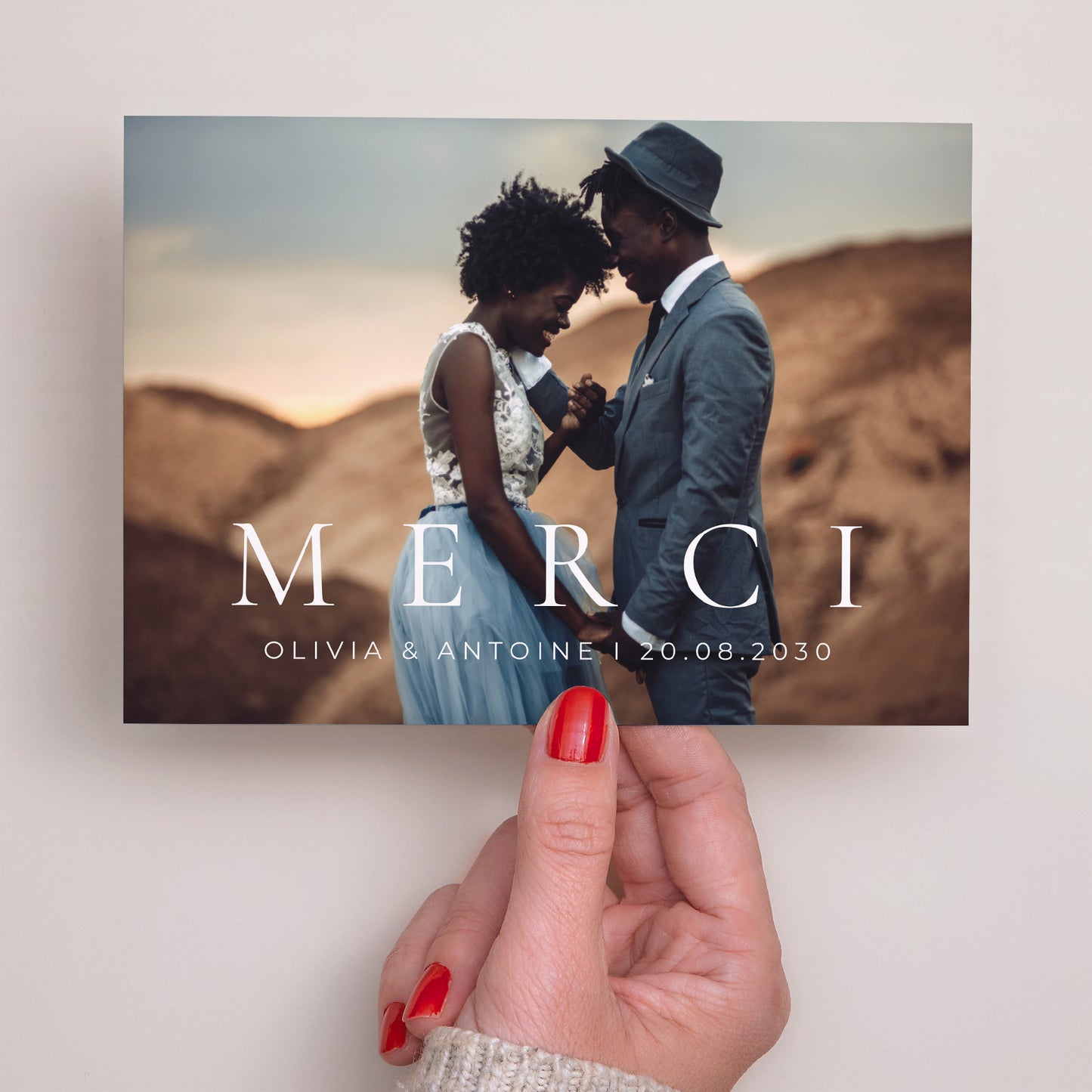 Remerciements Mariage Paysage M E R C I photo N° 3
