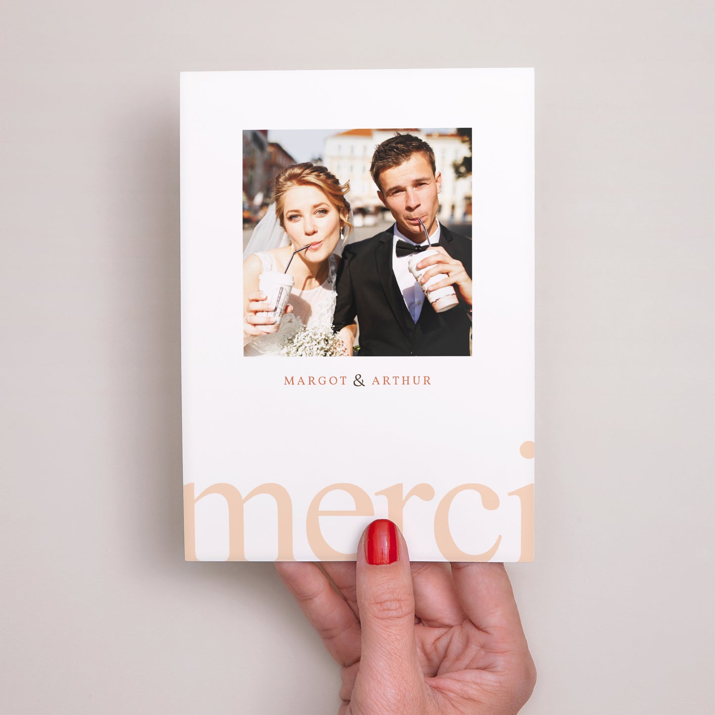 Remerciements Mariage Portrait Reconnaissance photo N° 2