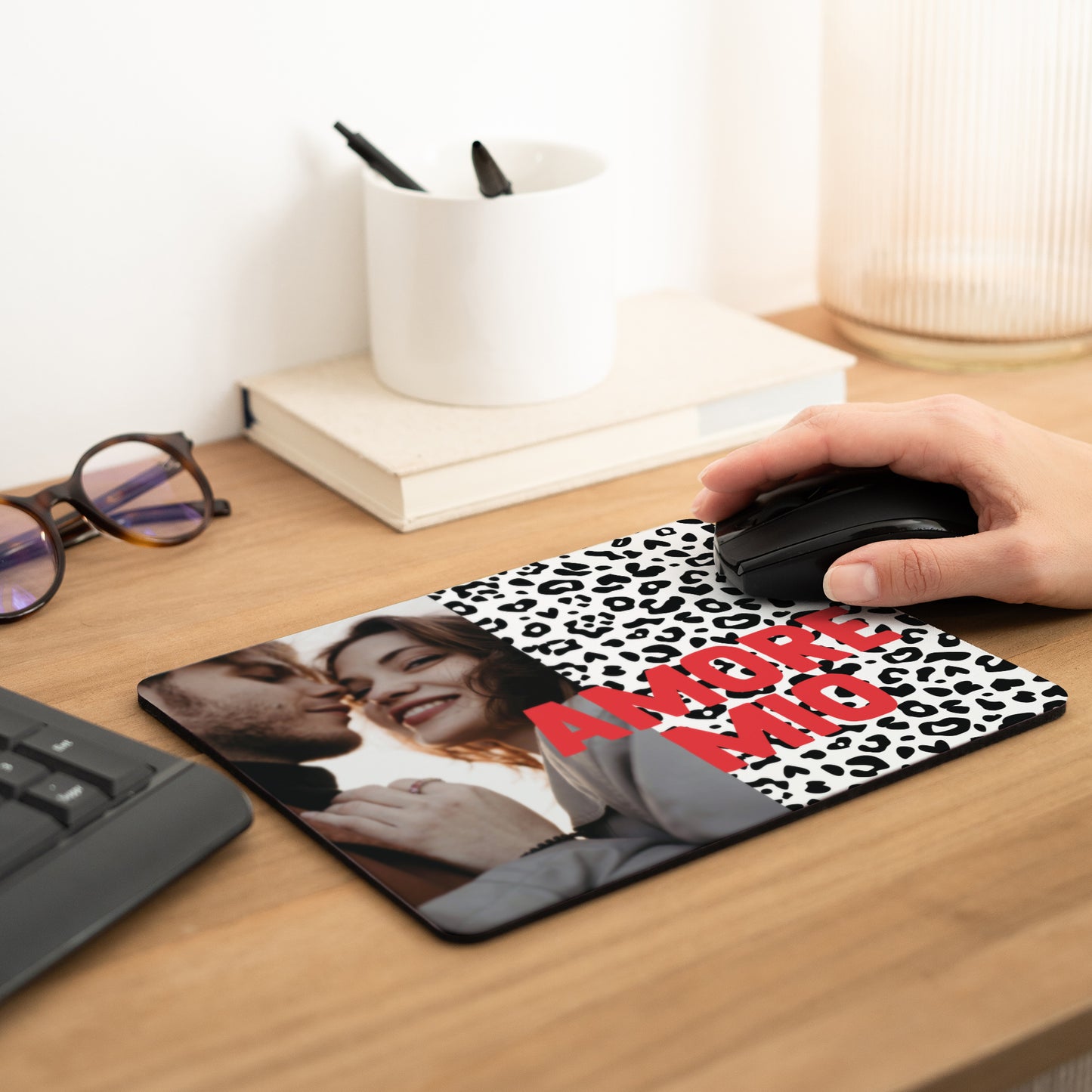 Tapis de souris Rectangle Amore mio leopard photo N° 2