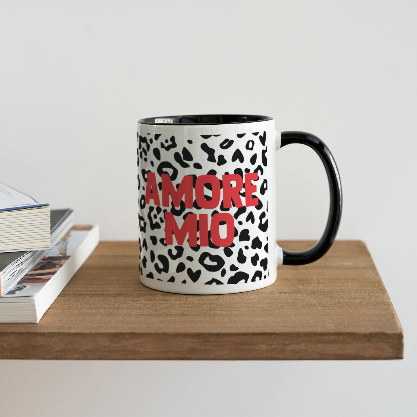 Mug Noir Amore mio leopard photo N° 4