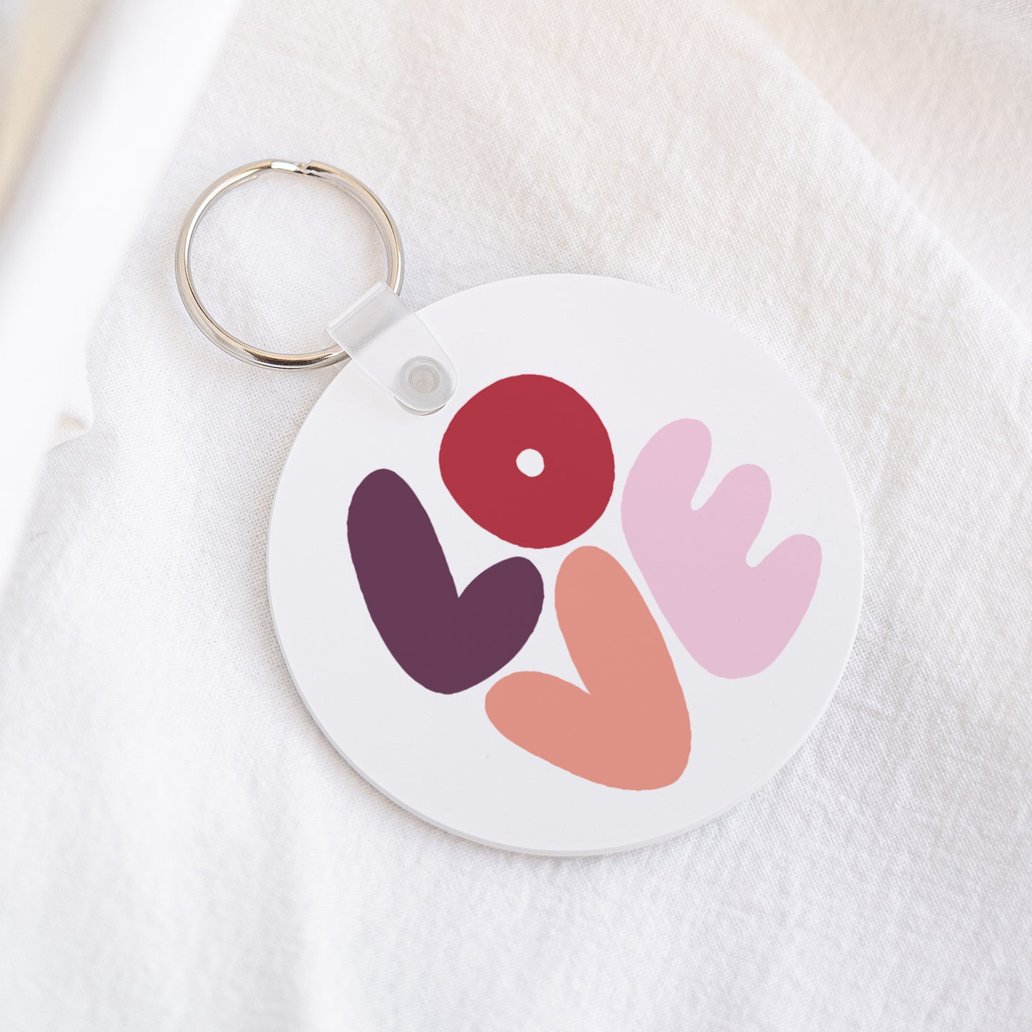 Porte-clés Objets Rond LOVE photo N° 1