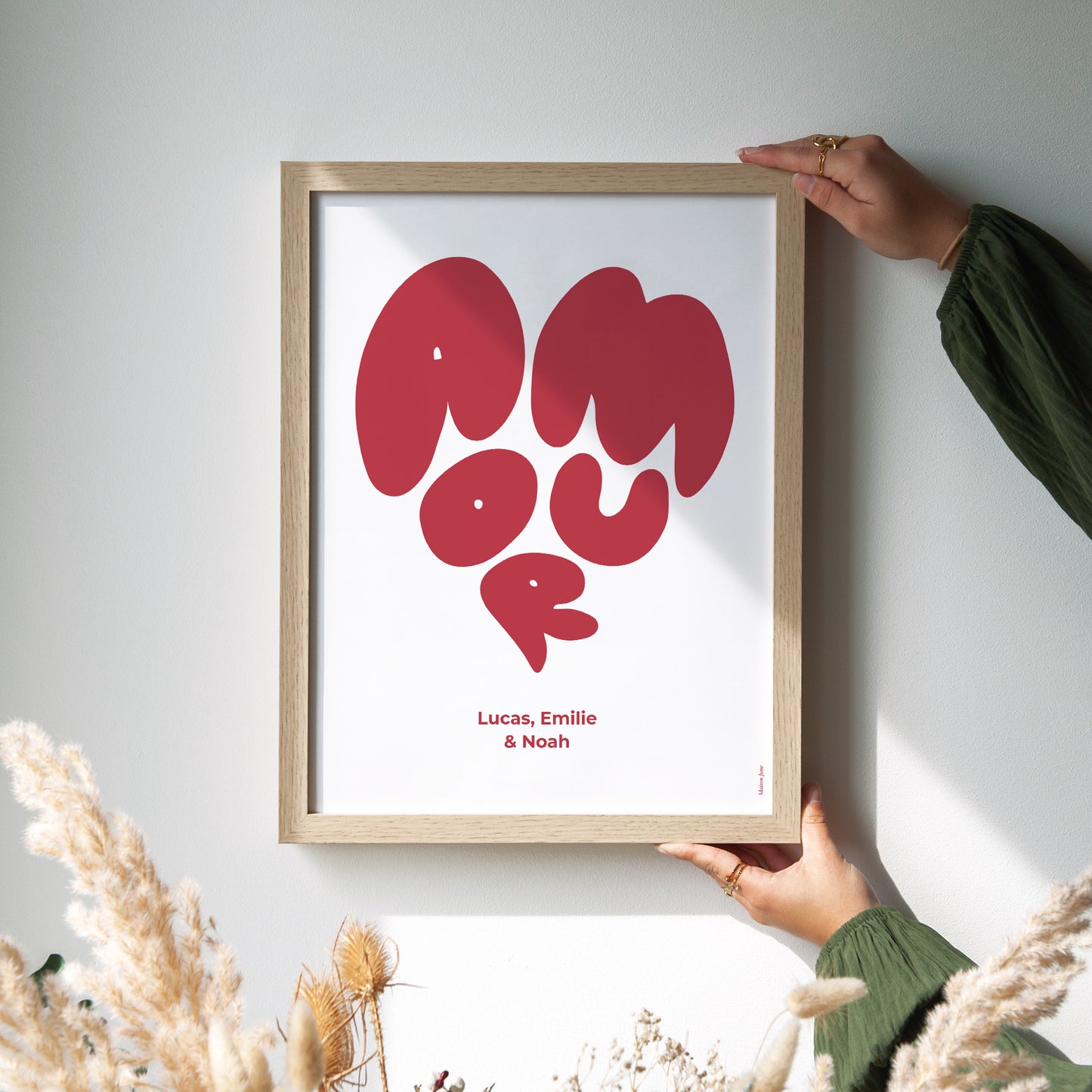 Affiche Objets Portrait Cœur d'amour III photo N° 2