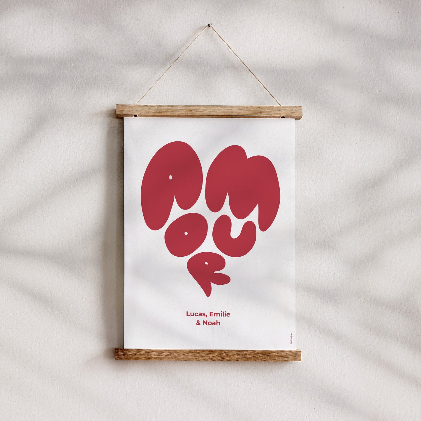 Affiche Objets Portrait Cœur d'amour III photo N° 4