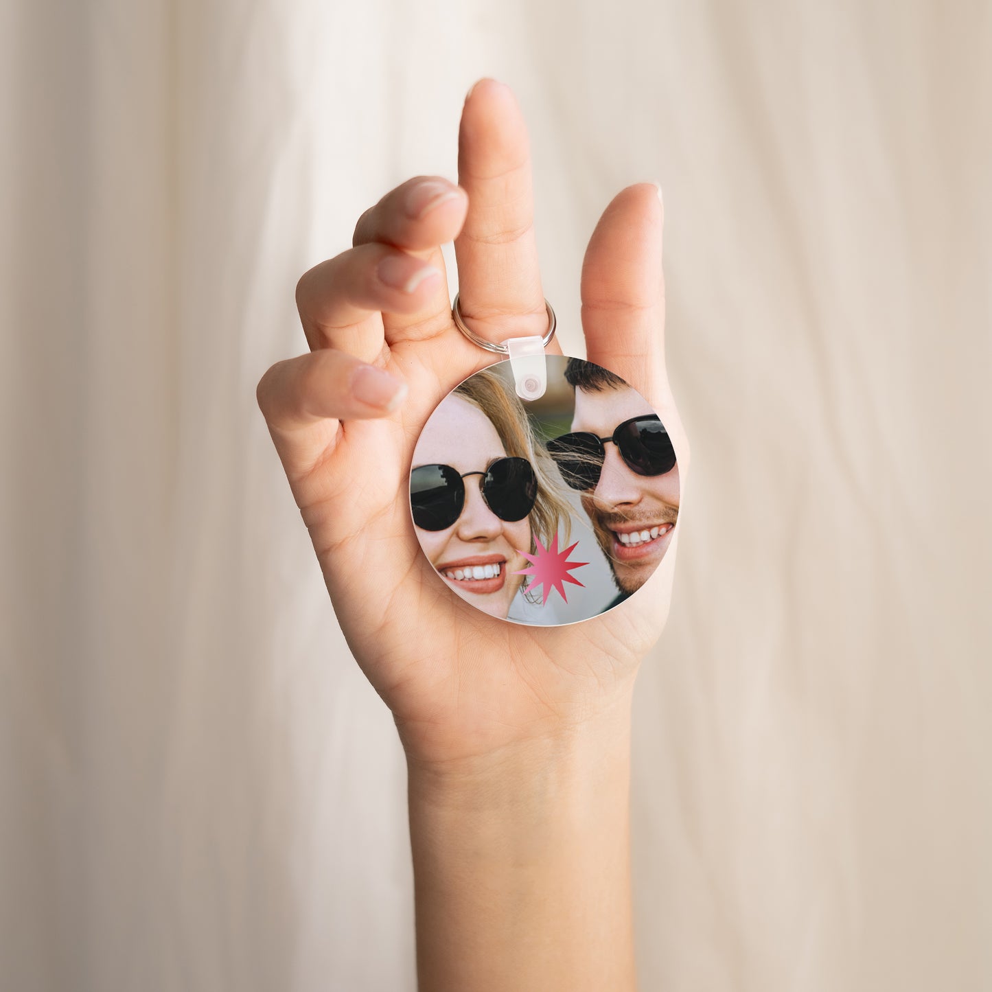 Porte-clés Objets Rond Flash crush photo N° 2