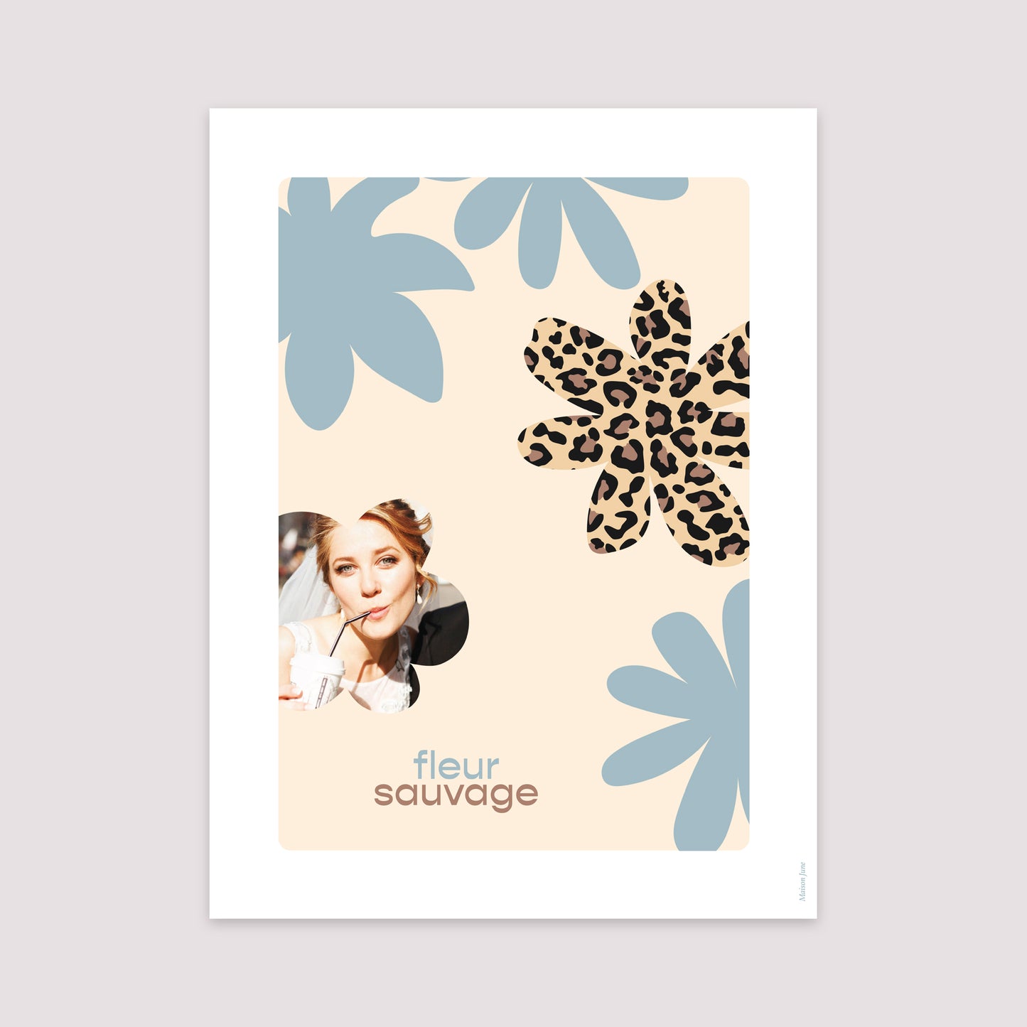 Affiche Portrait 30 x 40 cm Fleur sauvage photo N° 2