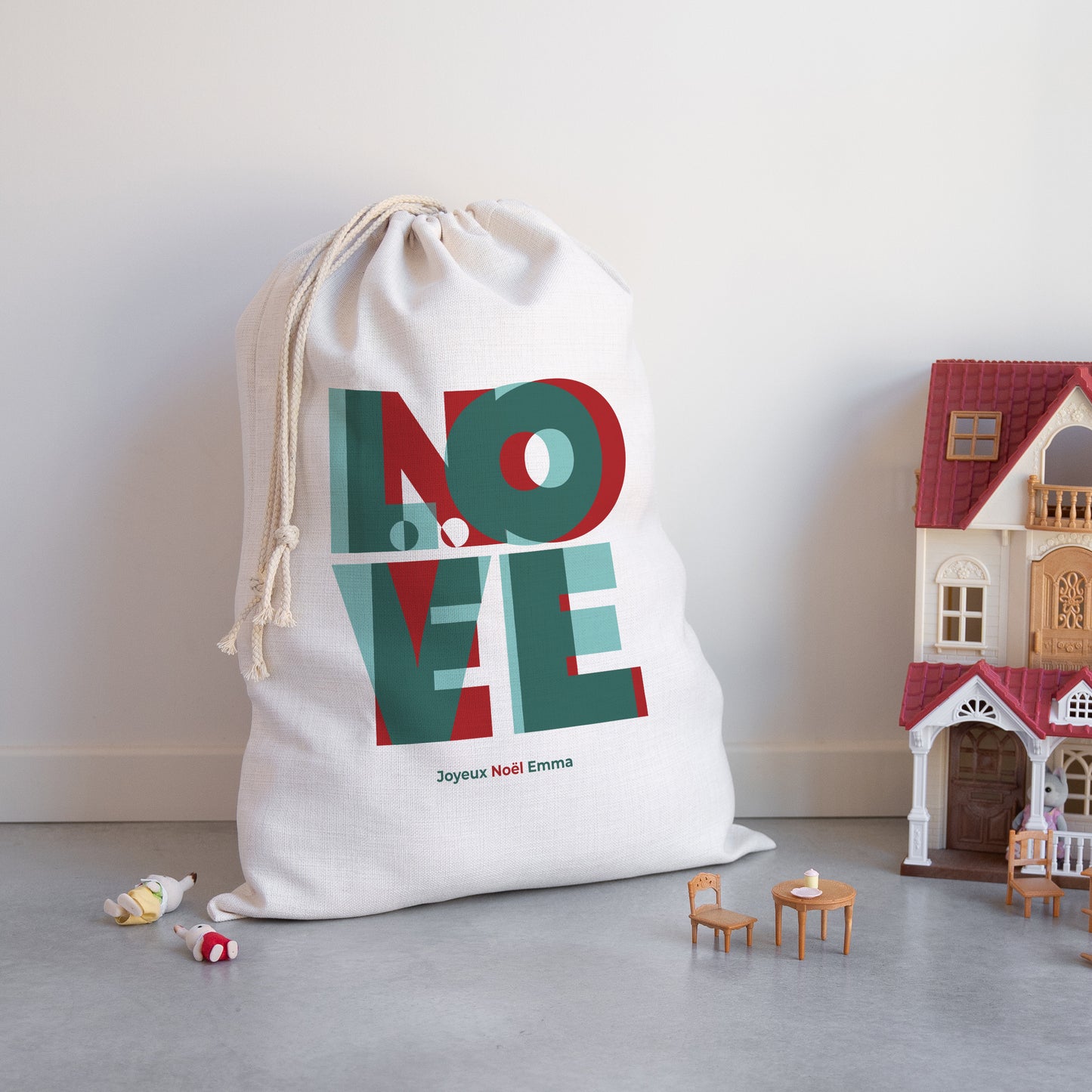 Hotte du père Noël Objets Grand format LOVE NOËL II photo N° 2
