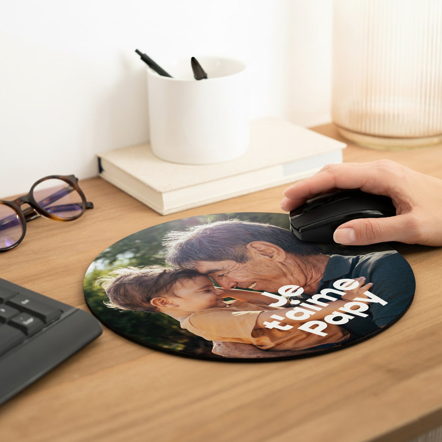 Tapis de souris Rond Papy chéri photo N° 2