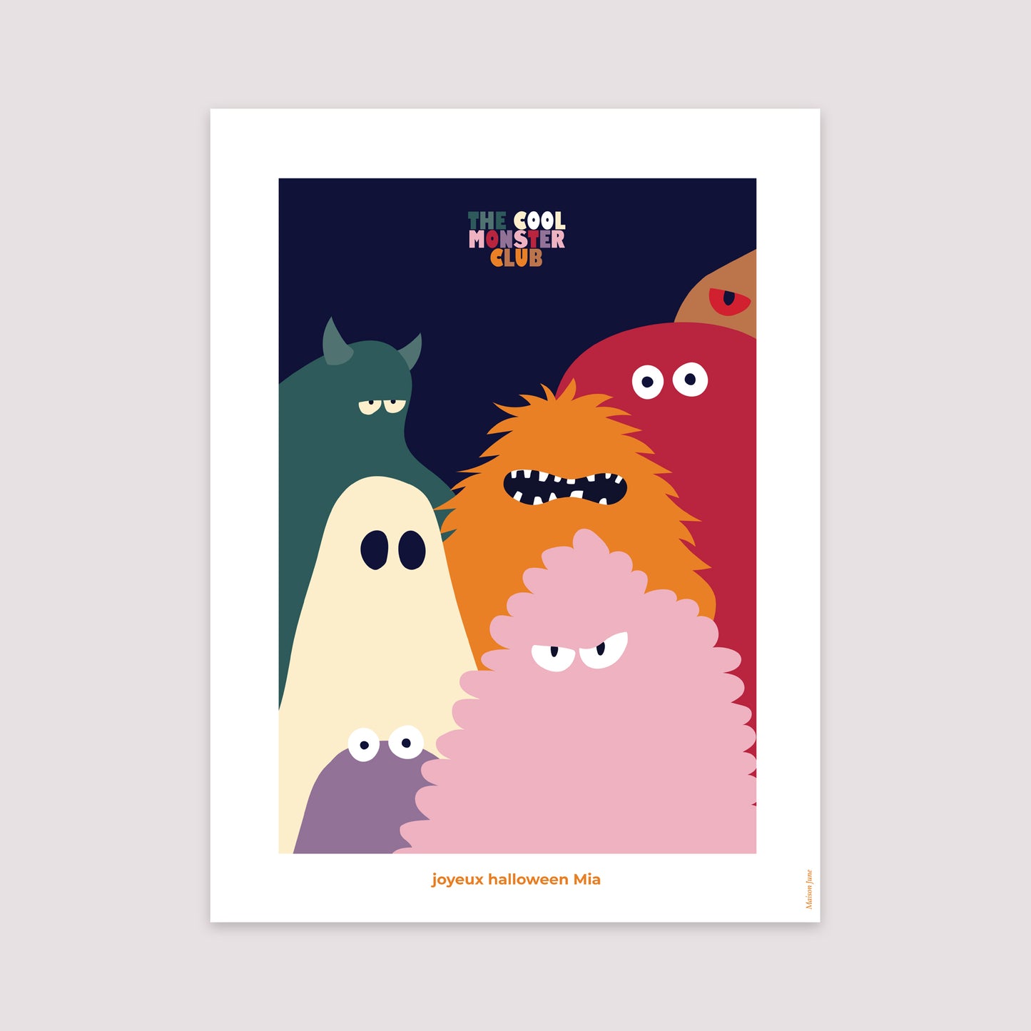 Affiche Portrait 30 x 40 cm The cool monster club photo N° 2