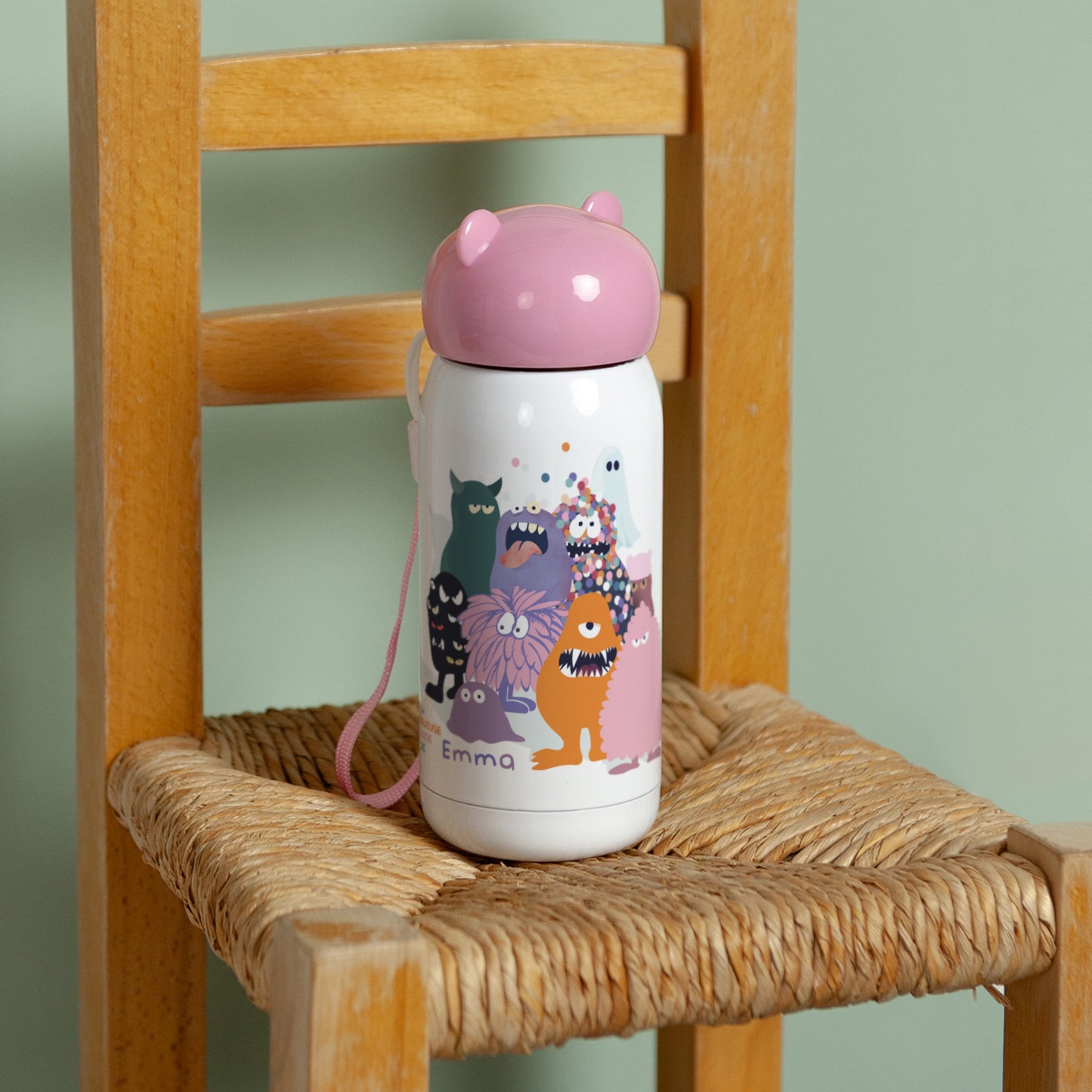 Gourde enfant Rose, 32 cl The cool monster club photo N° 3
