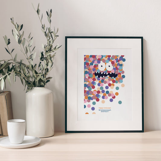 Affiche Objets Portrait Monstre pompon photo