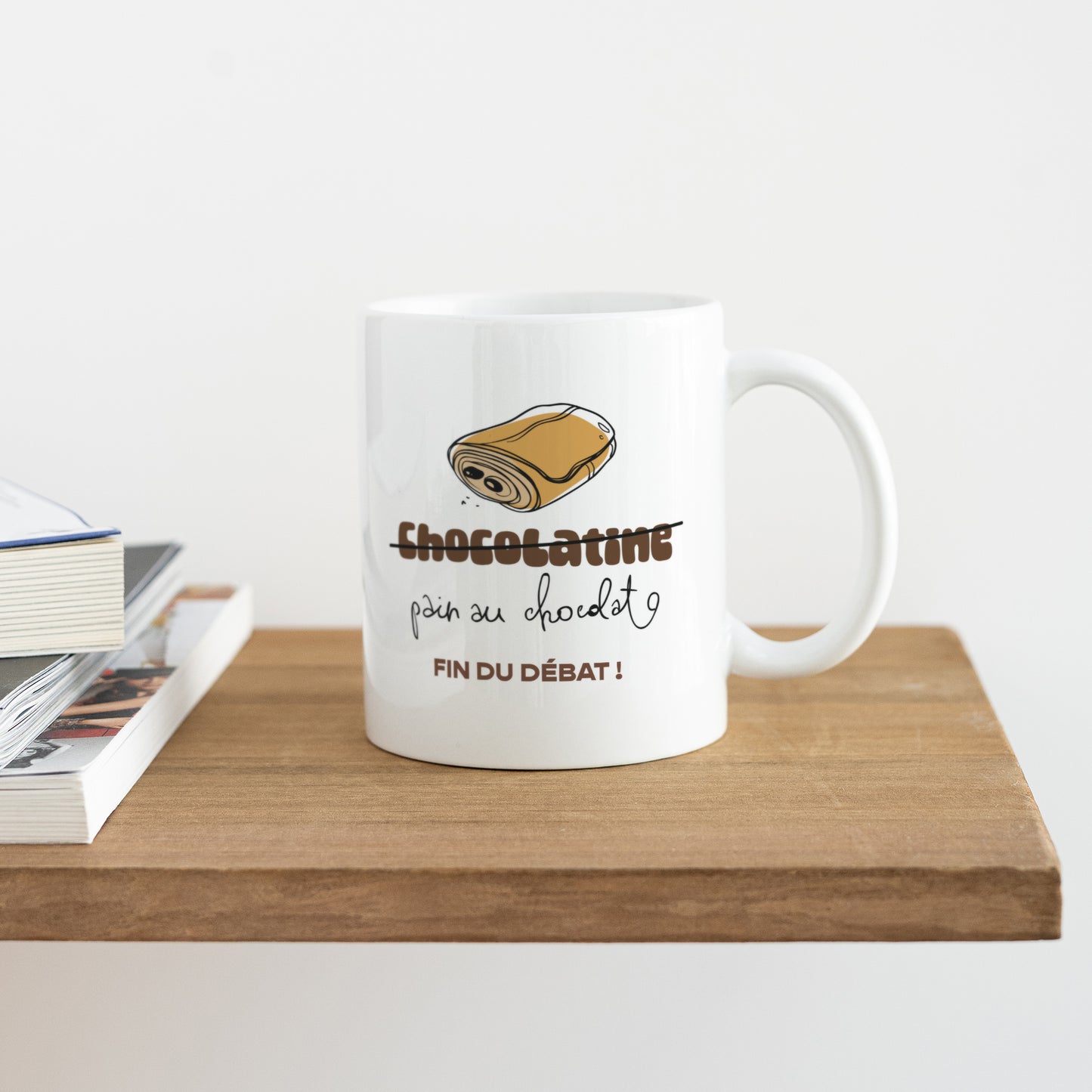 Mug Objets Blanc Pain au chocolat photo N° 4