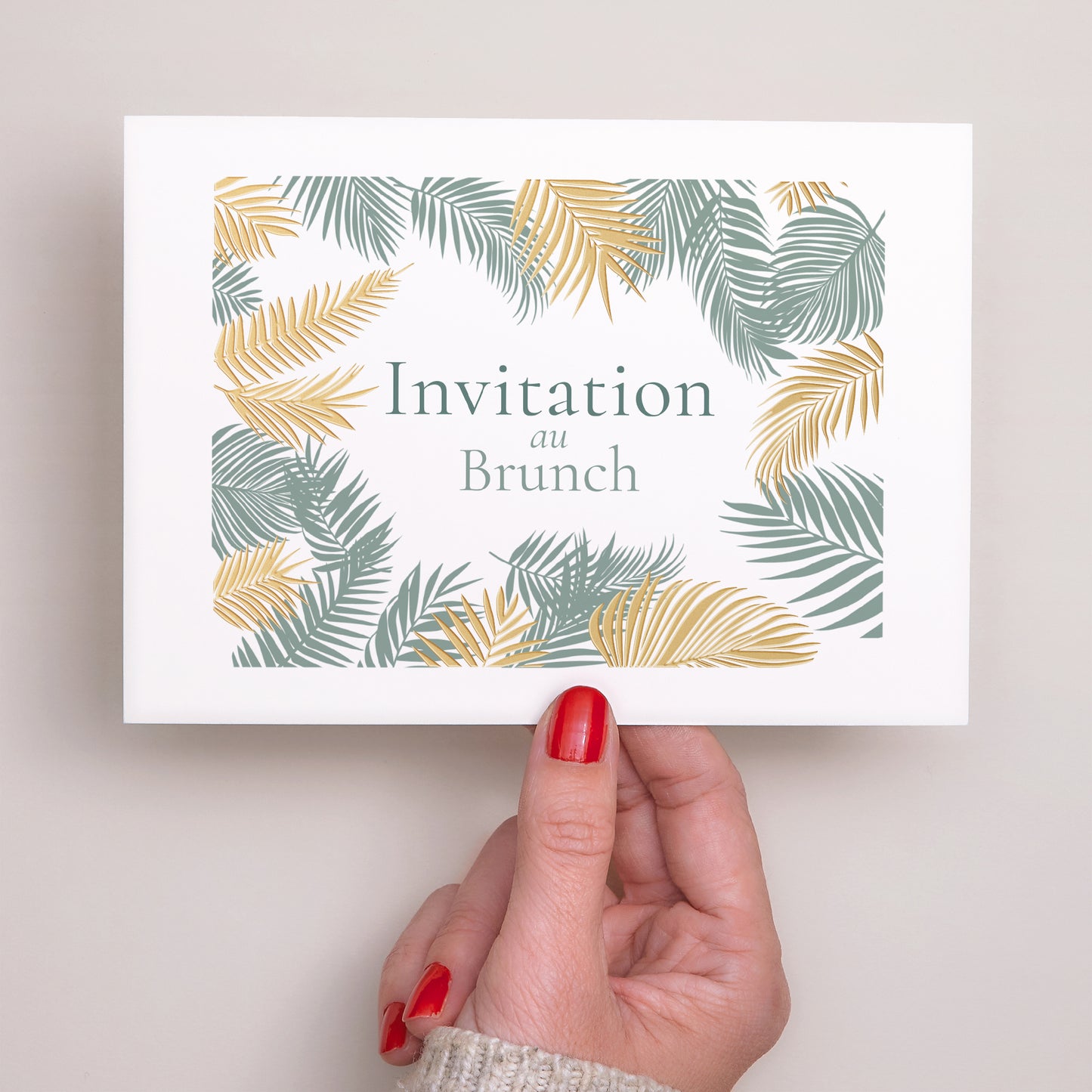 Invitations Mariage Paysage Tropical palm tree photo N° 3