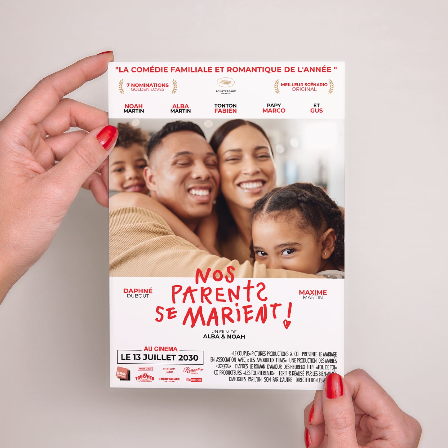 Faire-part Mariage Grand format rectangle Nos parents se marient photo N° 2