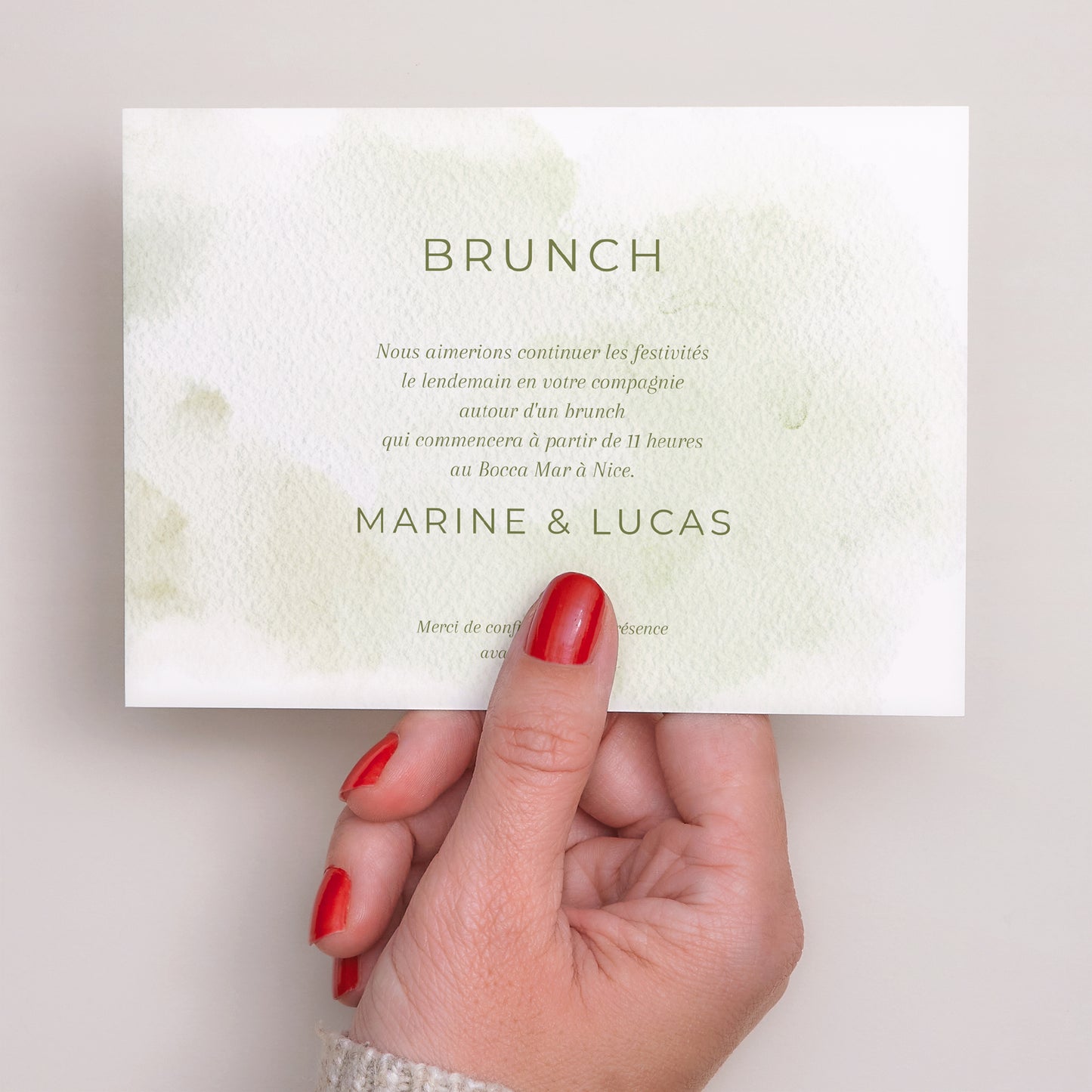 Invitations Mariage Paysage Couronne de Fleurs Sauvages photo N° 3