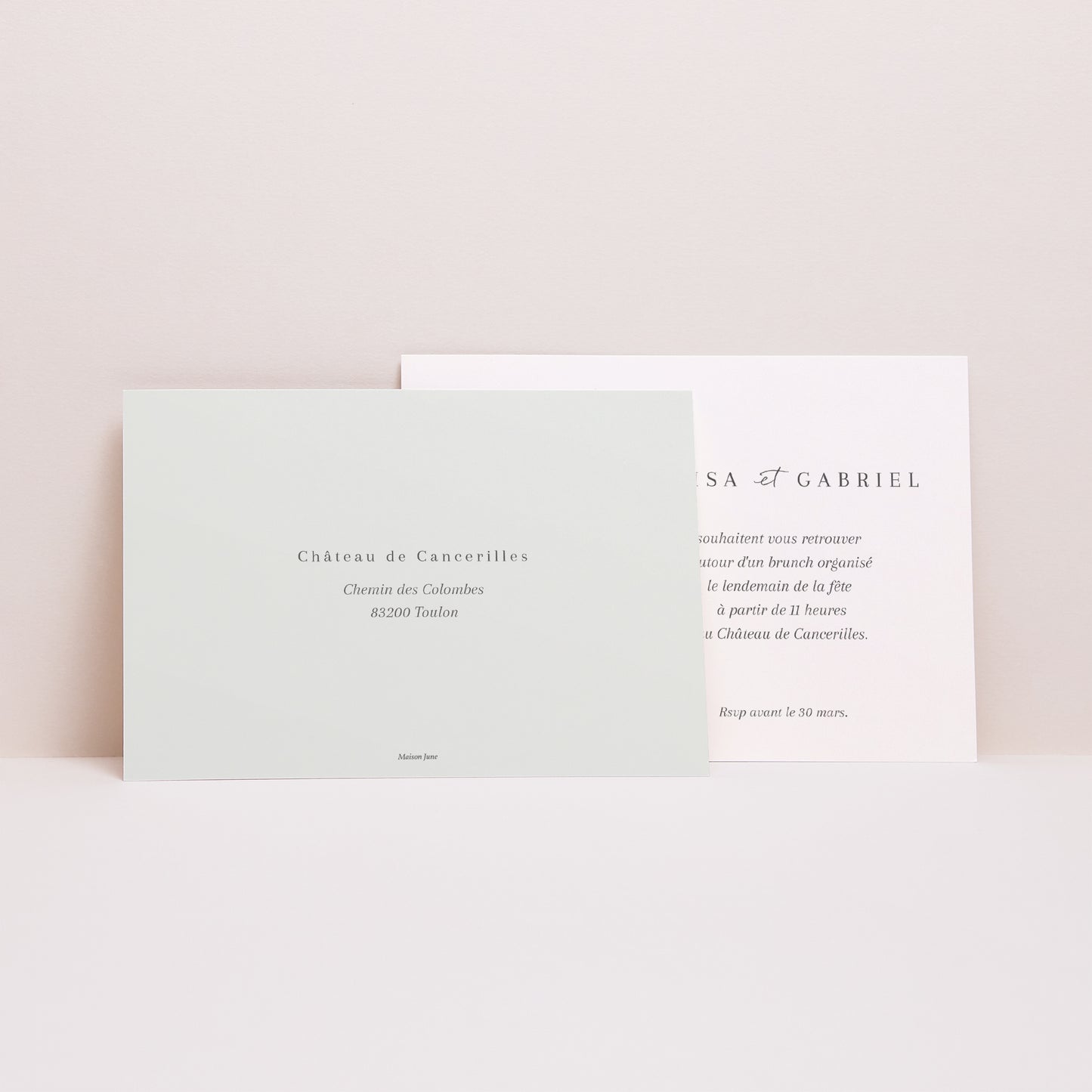 Invitations Mariage Paysage Eucalyptus watercolor photo N° 2