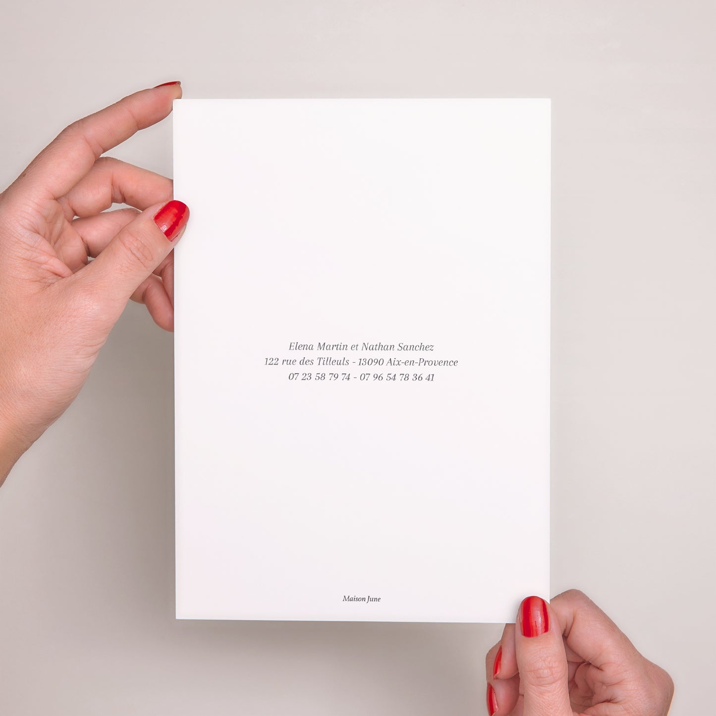 Faire-part Mariage Grand format rectangle feuillage doré II photo N° 3