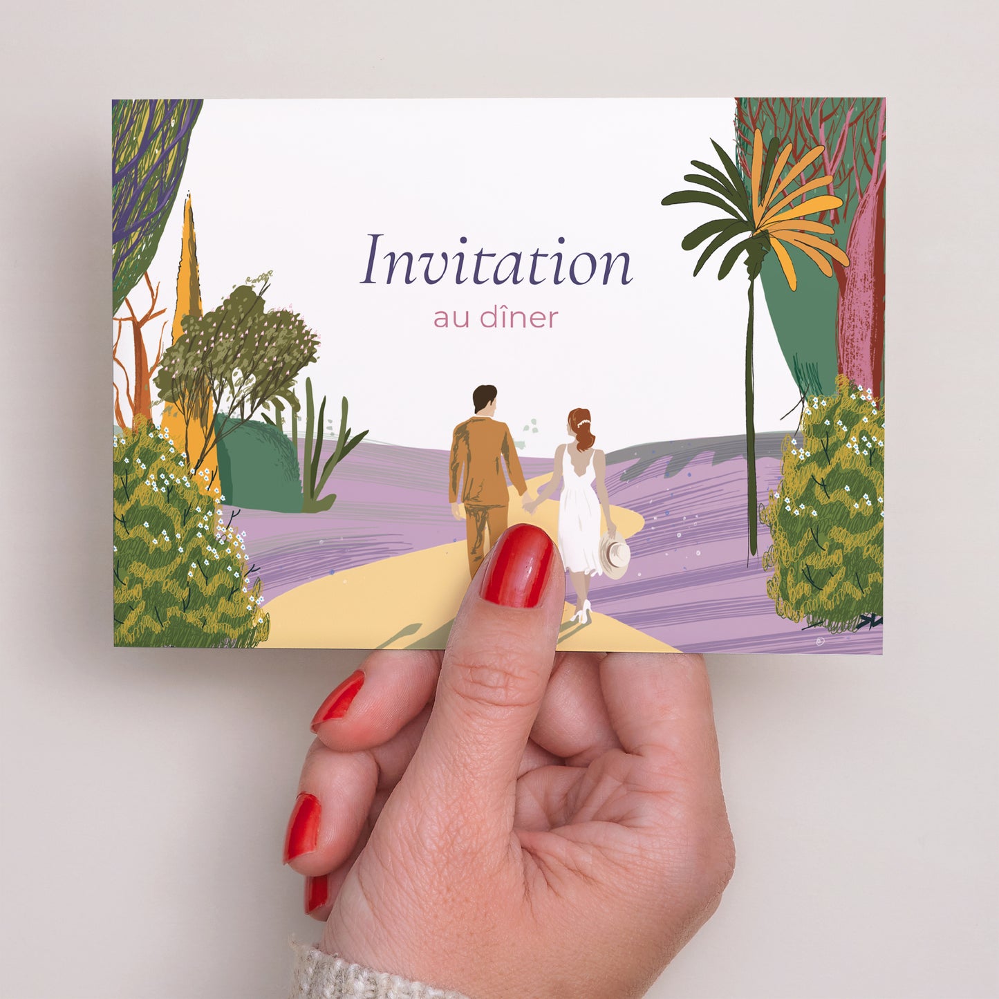 Invitations Mariage Paysage Flâneurs photo N° 3