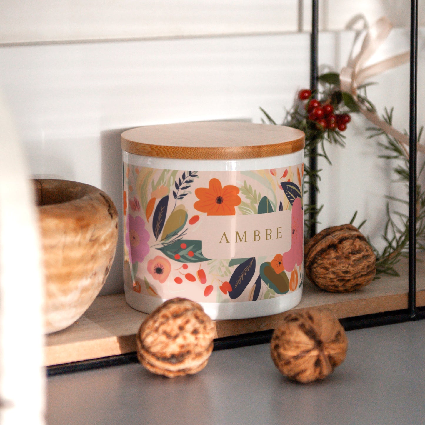 Pot en céramique Naissance 48 cl Farandole de fleurs photo N° 4