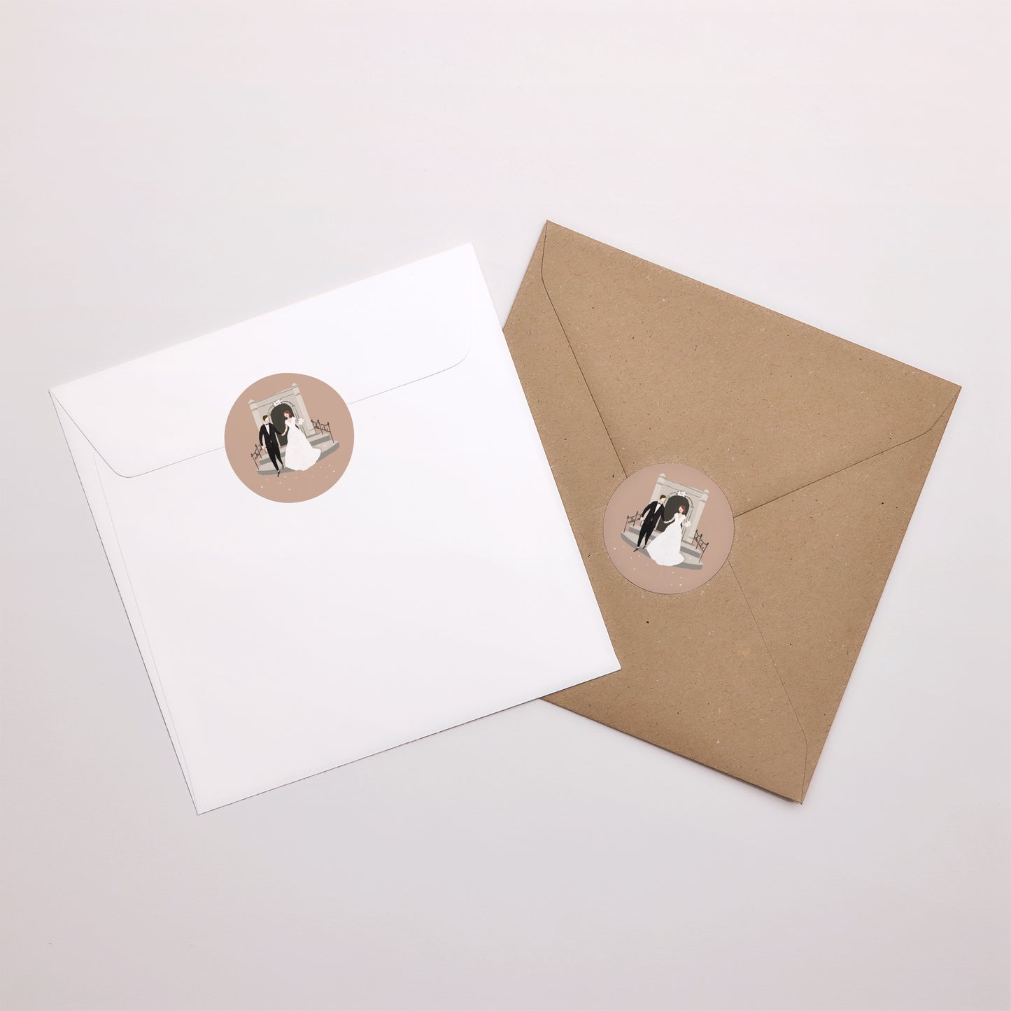 Sticker Mariage Rond Ils se sont dit oui photo N° 4