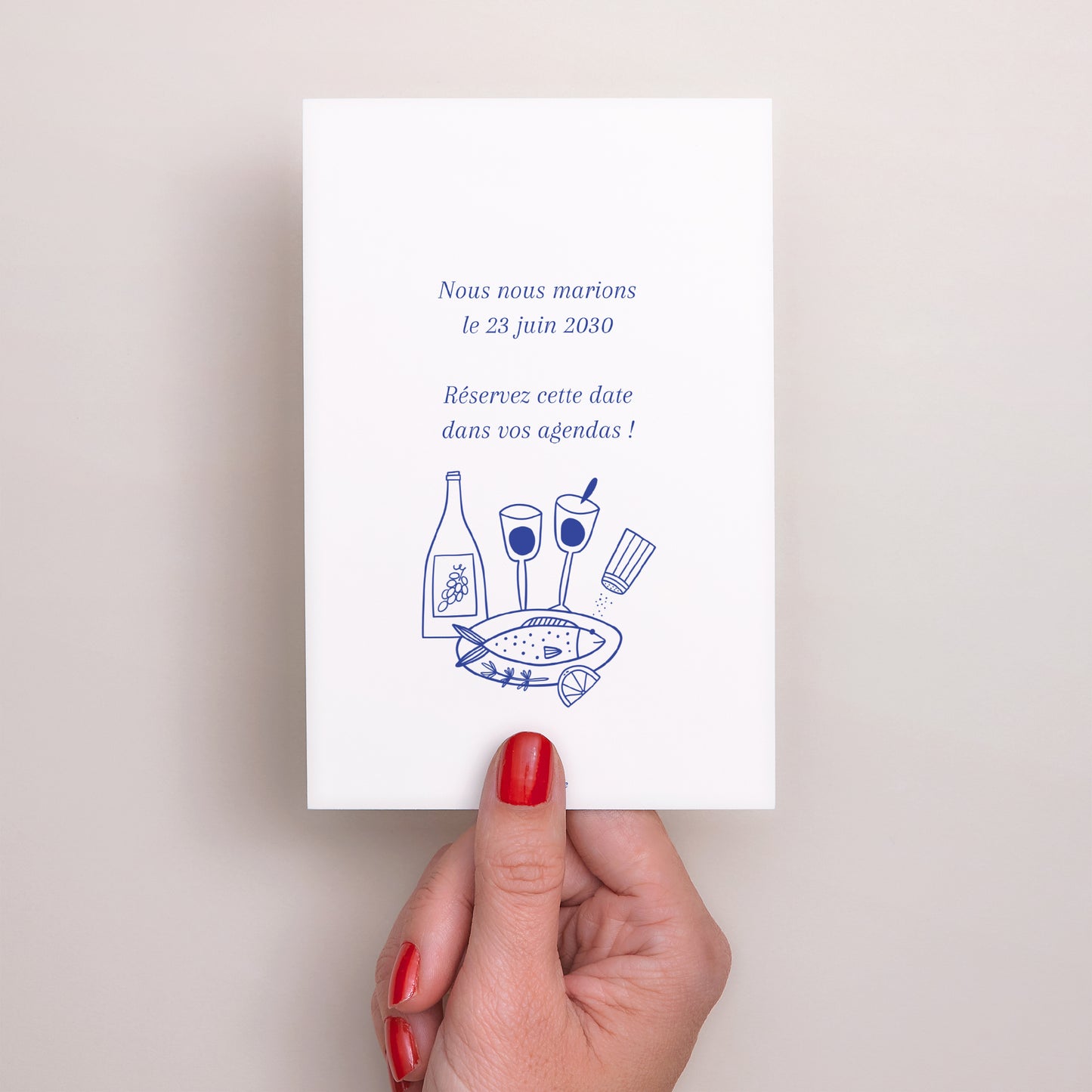 Save the date Mariage Portrait Festivités gourmandes photo N° 3