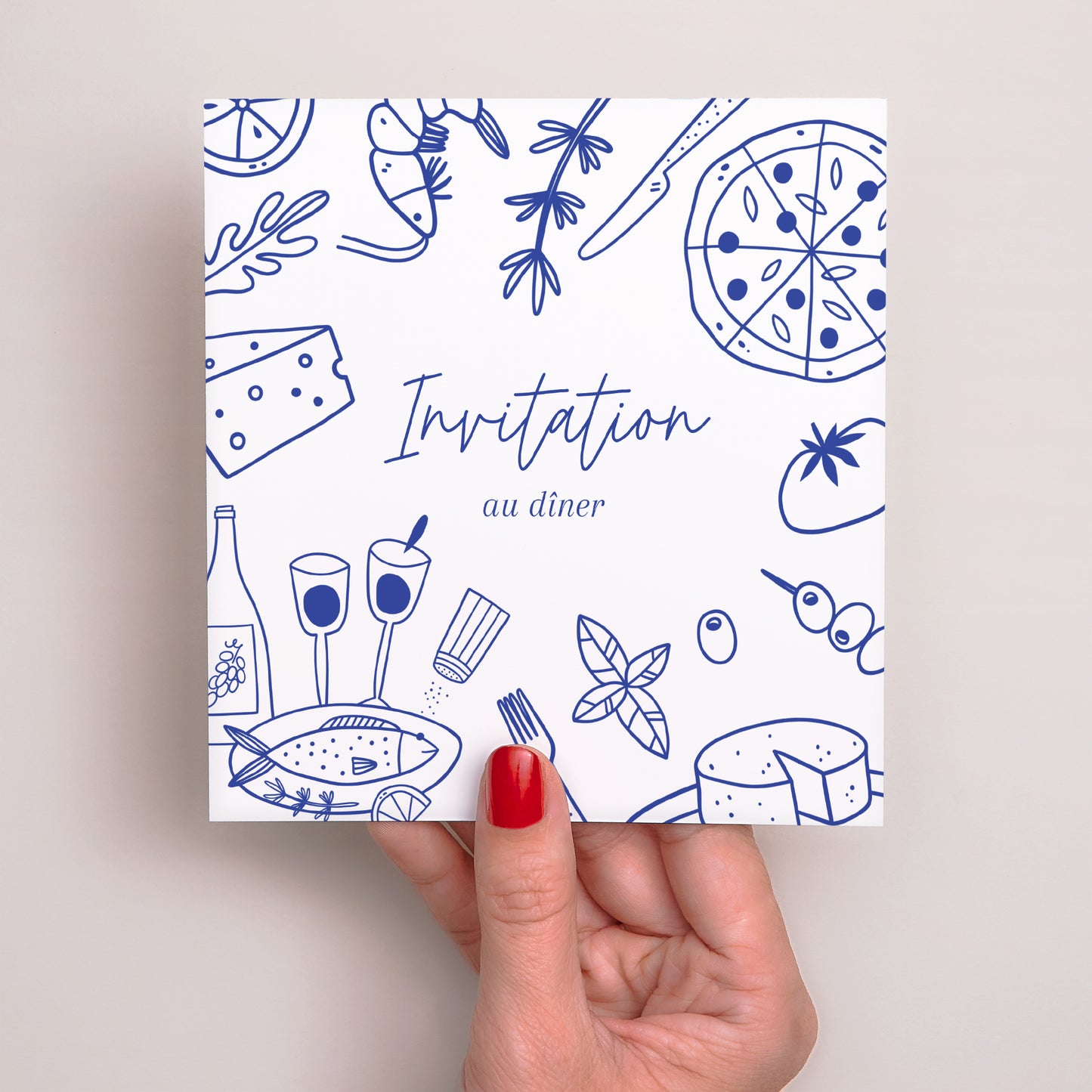 Invitations Mariage Carré Festivités gourmandes photo N° 2