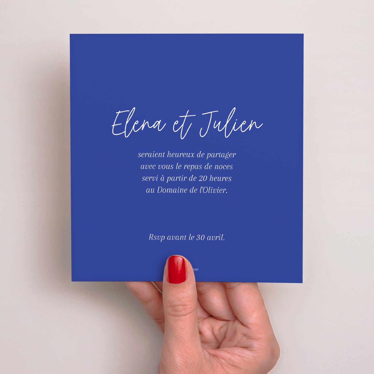 Invitations Mariage Carré Festivités gourmandes photo N° 3