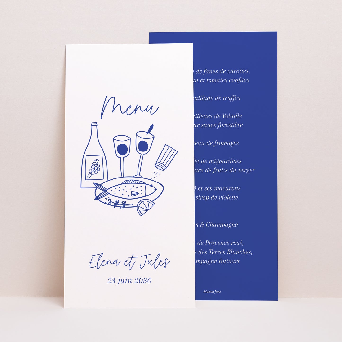 Menu Mariage Panoramique portrait Festivités gourmandes photo N° 1