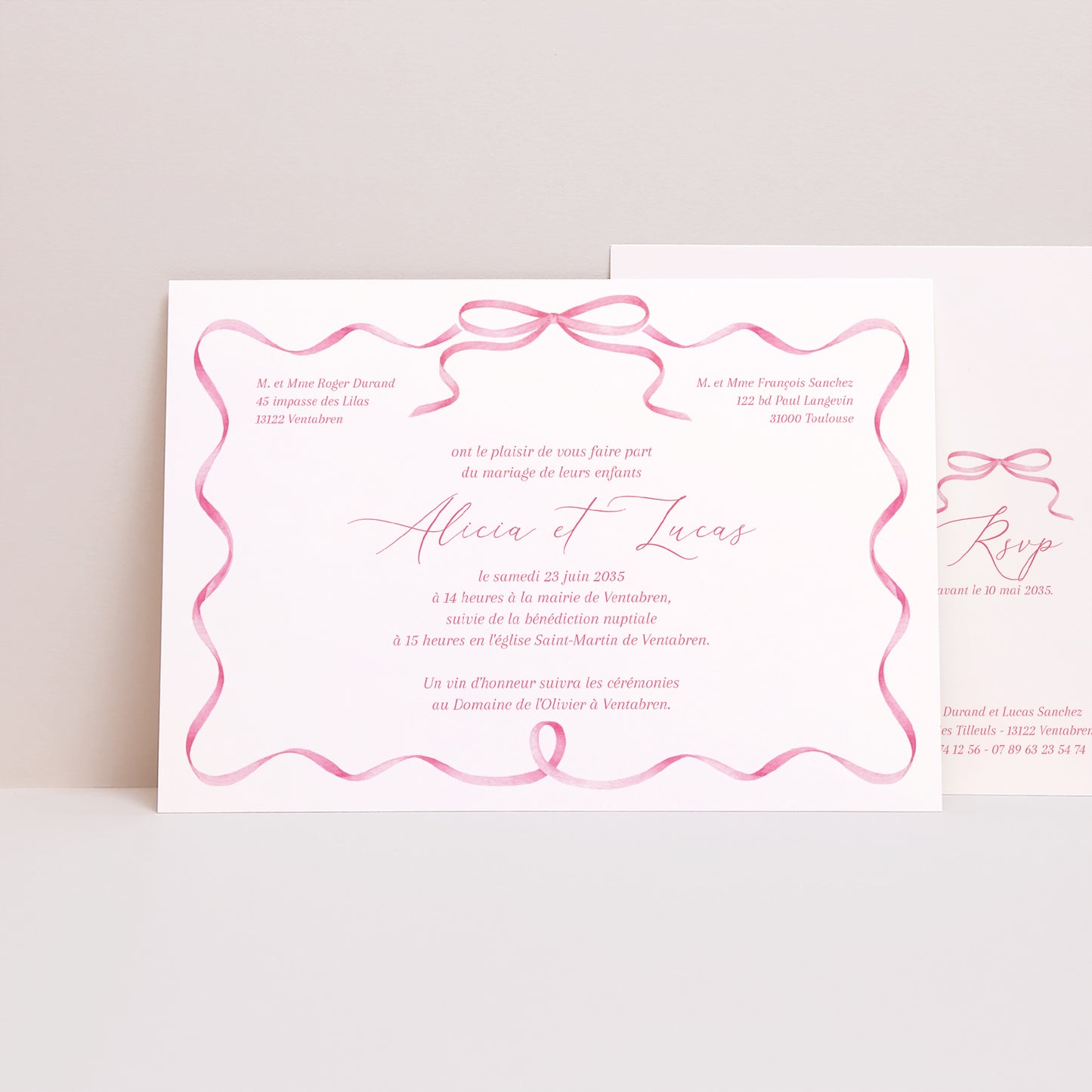 Faire-part Mariage Paysage Annonce surprise photo N° 1