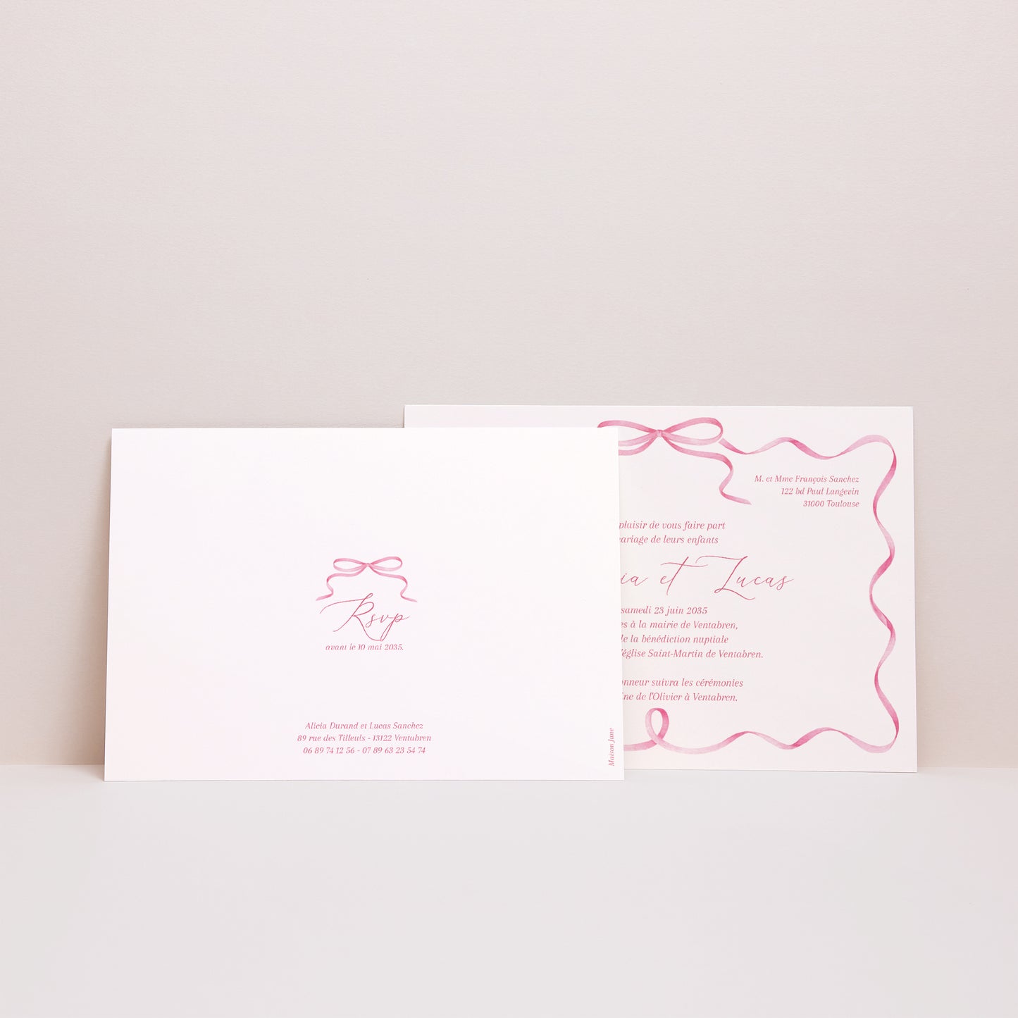 Faire-part Mariage Paysage Annonce surprise photo N° 3