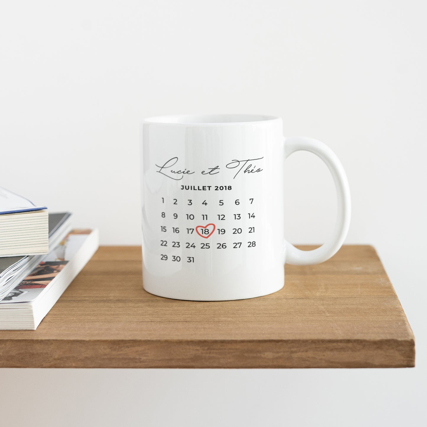 Mug Objets Blanc Une date importante photo N° 4