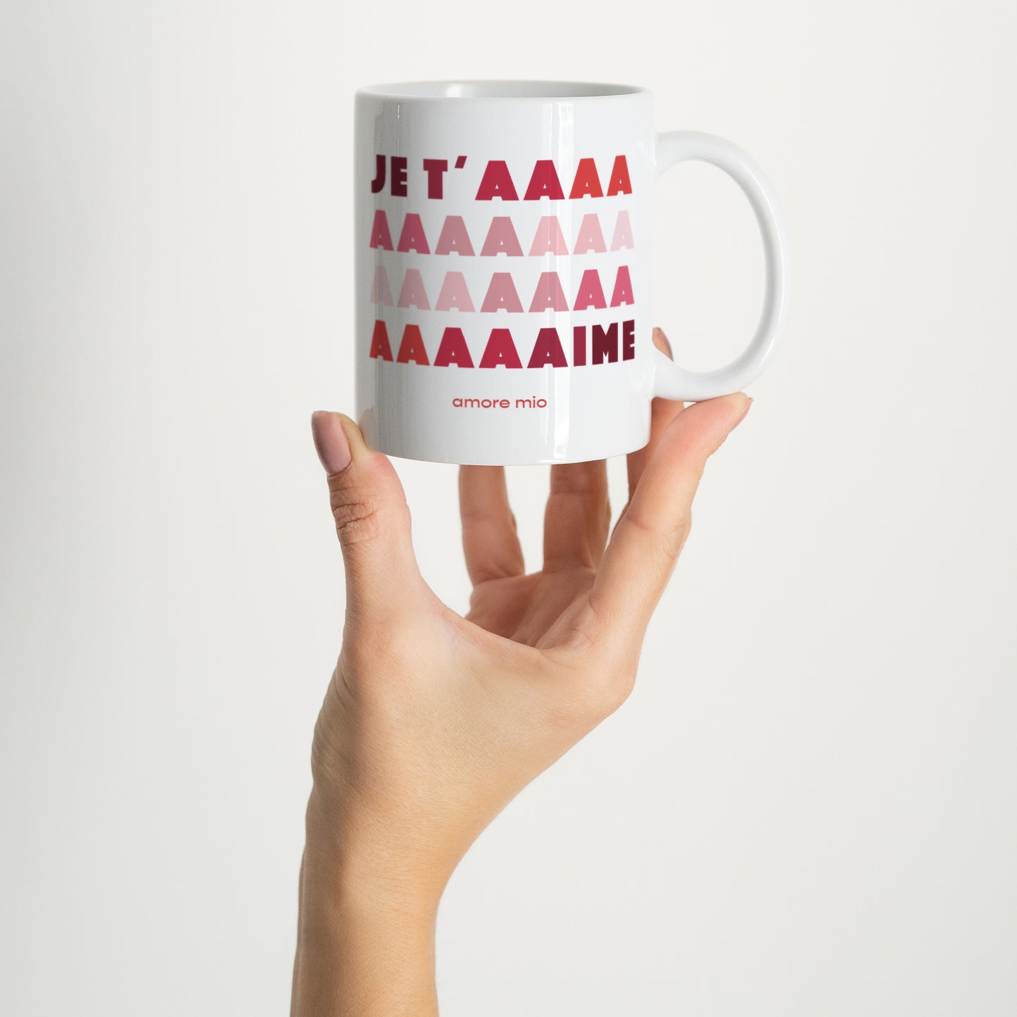 Mug Objets Blanc Je t'aaaime photo N° 2