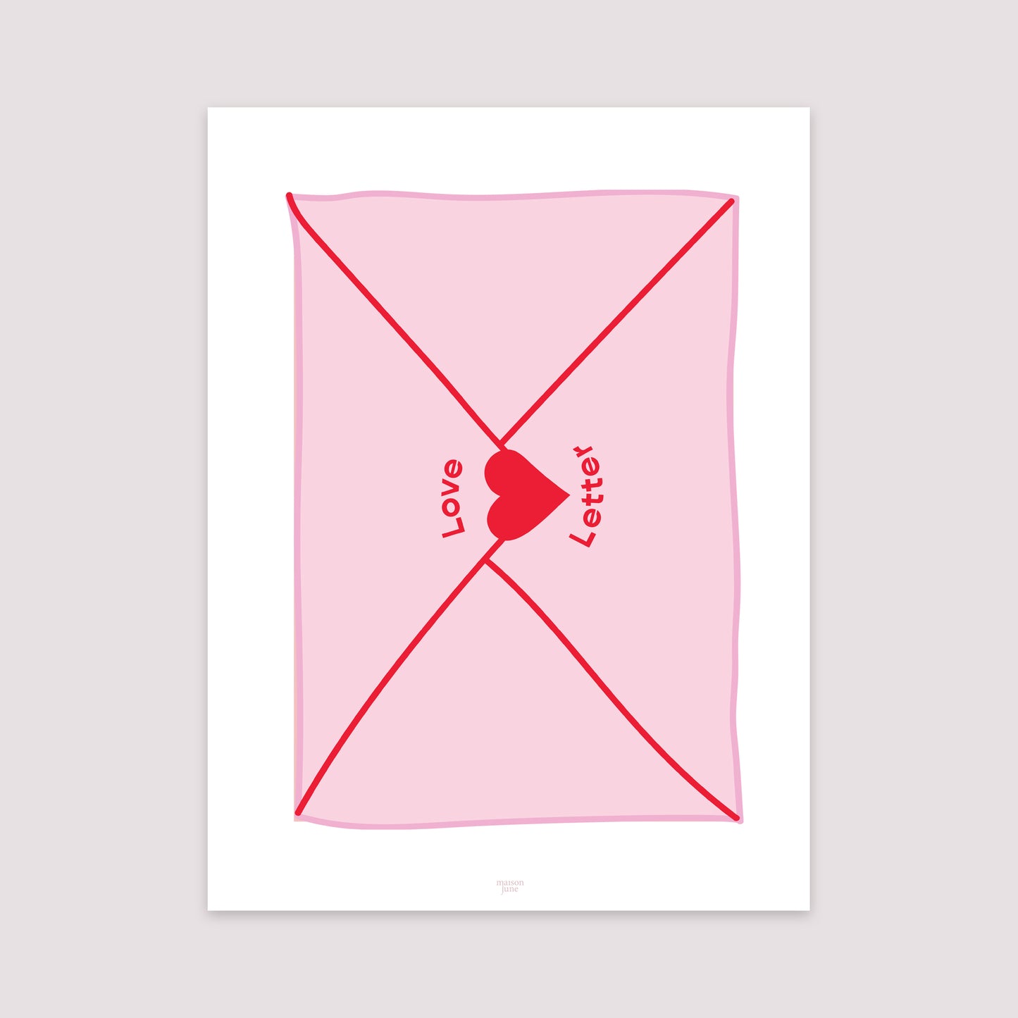 Affiche Portrait 30 x 40 cm Love letter photo N° 2
