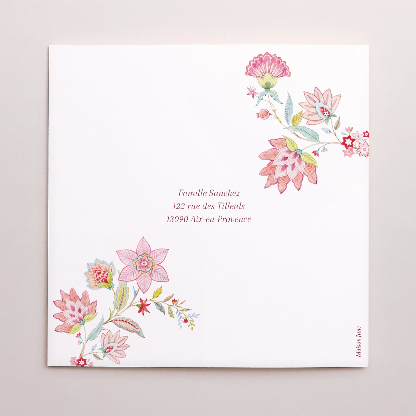 Faire-part Naissance Carré double volet Kamae photo N° 3