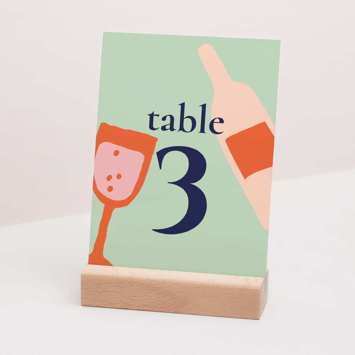 Marque table Mariage Rectangle Good time photo N° 3